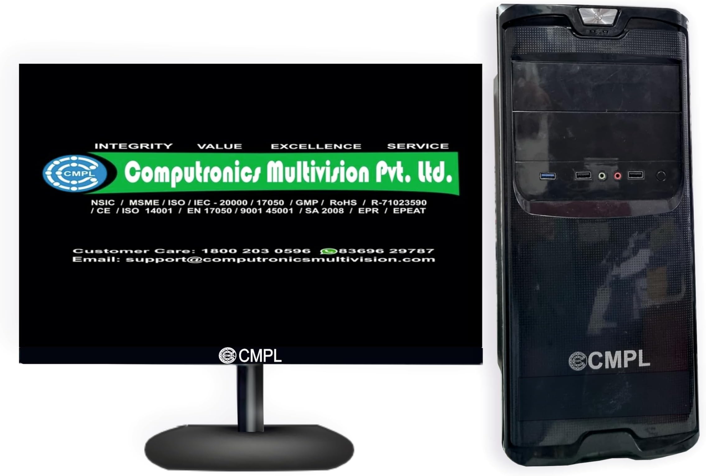 CMPL Platinum i 7 11th Gen Desktop (i 7-11700/16GB RAM/1TB HDD/512GB SSD/Win 11 Pro/Wi-Fi/Bluetooth/Without Monitor/1-Year (Make in India)