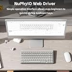 NuPhy Node75 Wireless Mechanical Keyboard, 75% Hot Swappable Custom Keyboard, 84 Keys Computer Gaming Keyboards, Supports Touch Gestures, PBT Keycaps, RGB Backlit, Bluetooth/2.4GHz/USB-C