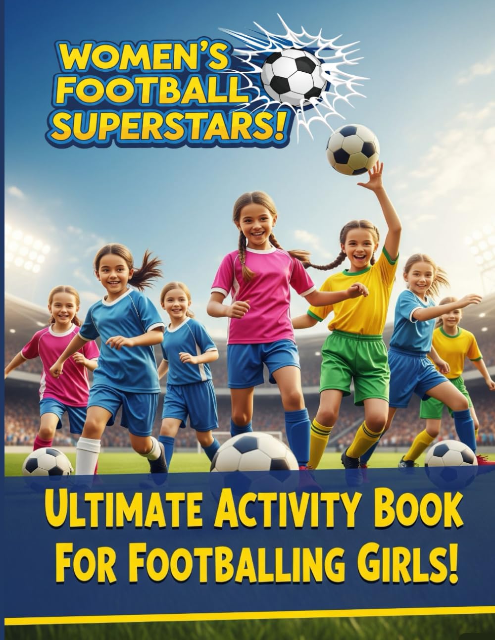 Ultimate Activity Book For Footballing Girls!: Women' Football Superstars
