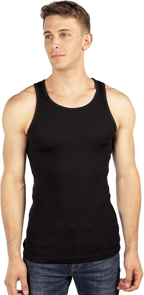Amazon.com: City Lab Men's Super Soft Cotton Ribbed Tank Top A