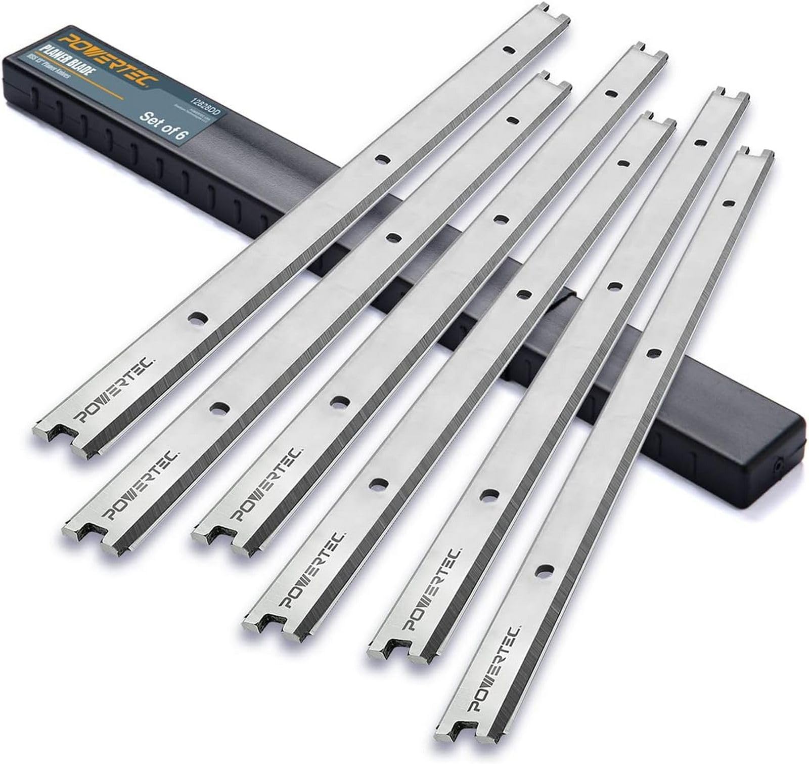 POWERTEC 13 Inch Planer Blades for RIDGID R4330, TP1300LS Planer, Replacement for AC20502 Planer Knives, Set of 6 (12828DD)