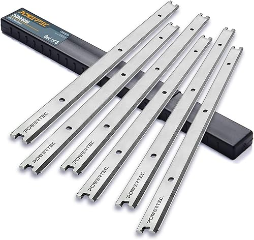 Miniatura 9 de POWERTEC Cuchillas cepilladoras de 13 pulgadas para cepilladoras Ridgid TP1300, TP13001, TP13002, repuesto para cuchillos cepilladores AC8630, juego