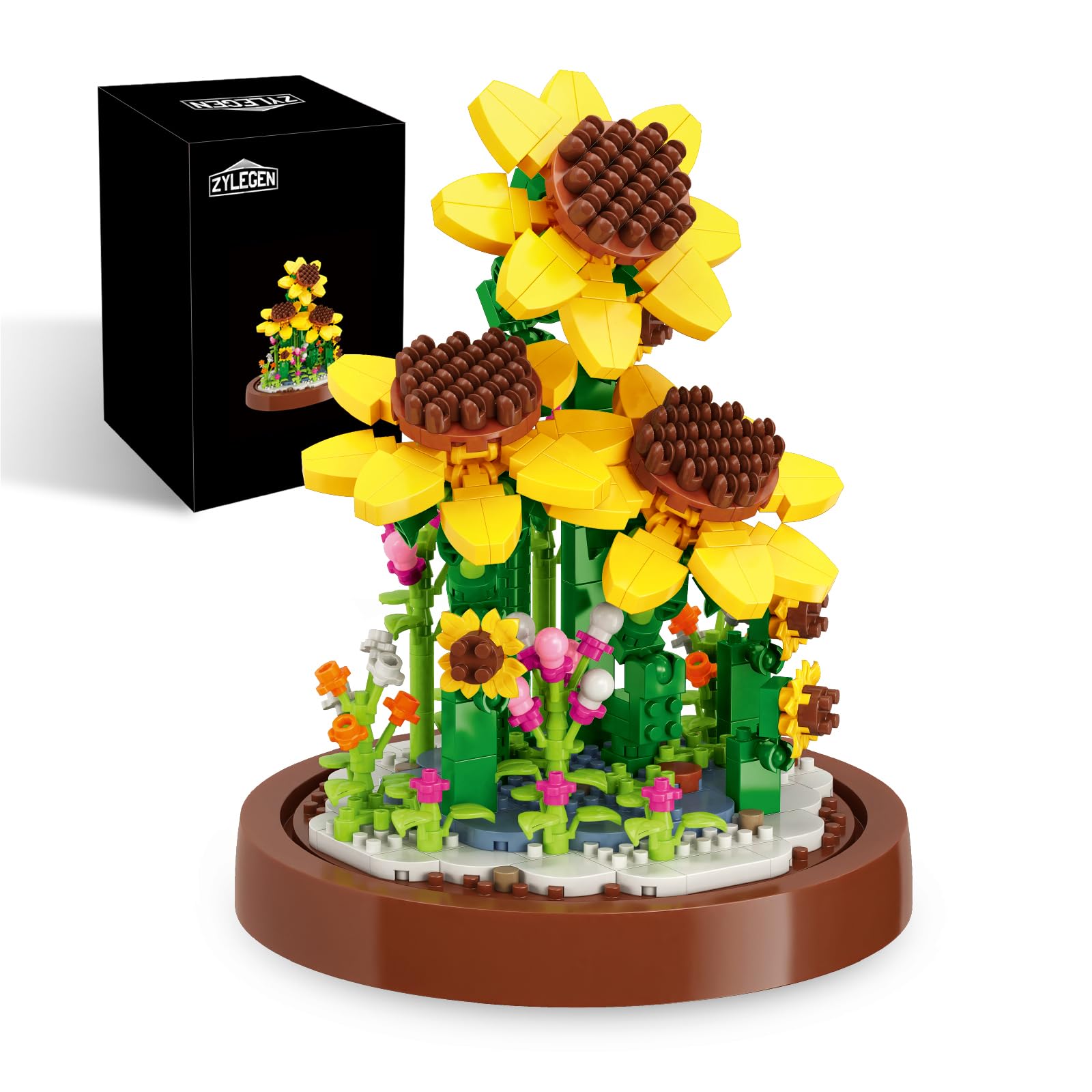 Amazon.com: ZYLEGEN Sunflower Bouquets Building Blocks Flower Set Amazon.com: ZYLEGEN Sunflower Bouquets Building Blocks Flower Set