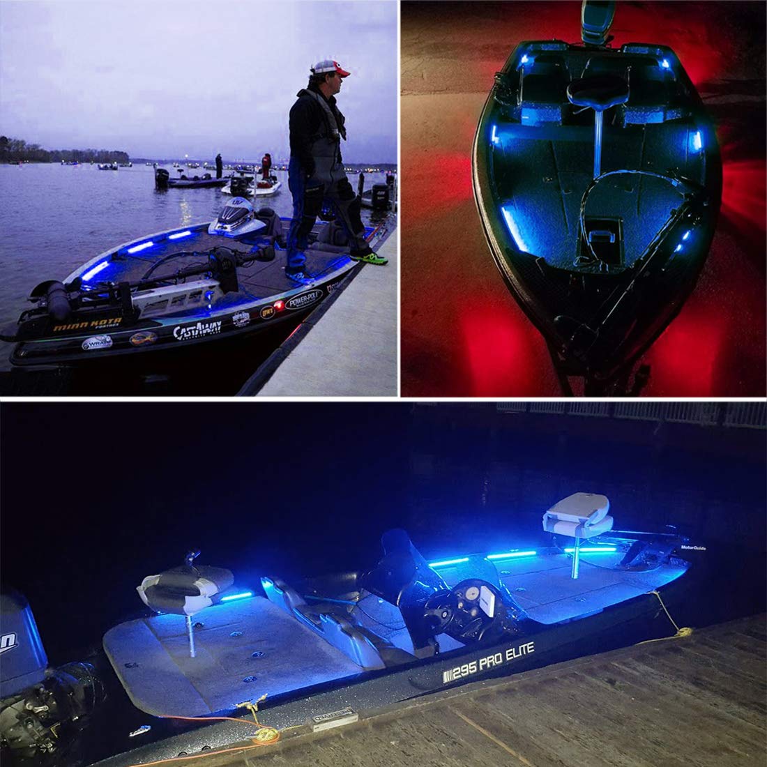 Buy Boaton Marine Boat Led Navigation Lights, Night Fishing Lights, No