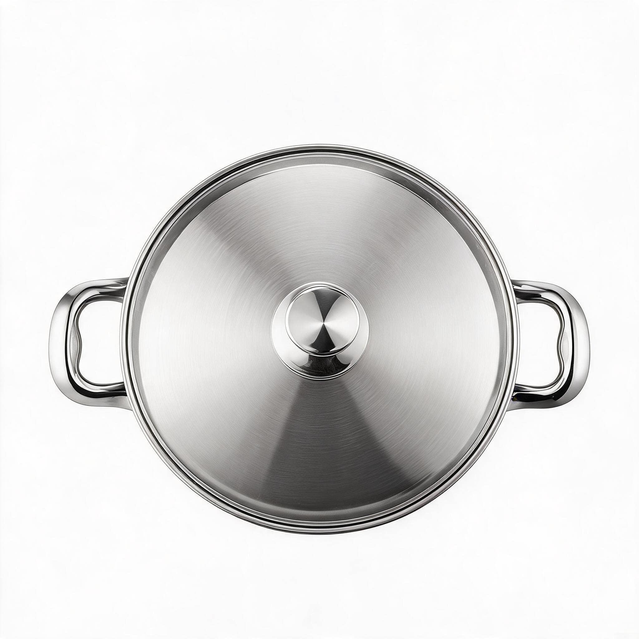 Olla para carne de acero inoxidable (24 cm, base multicapa)