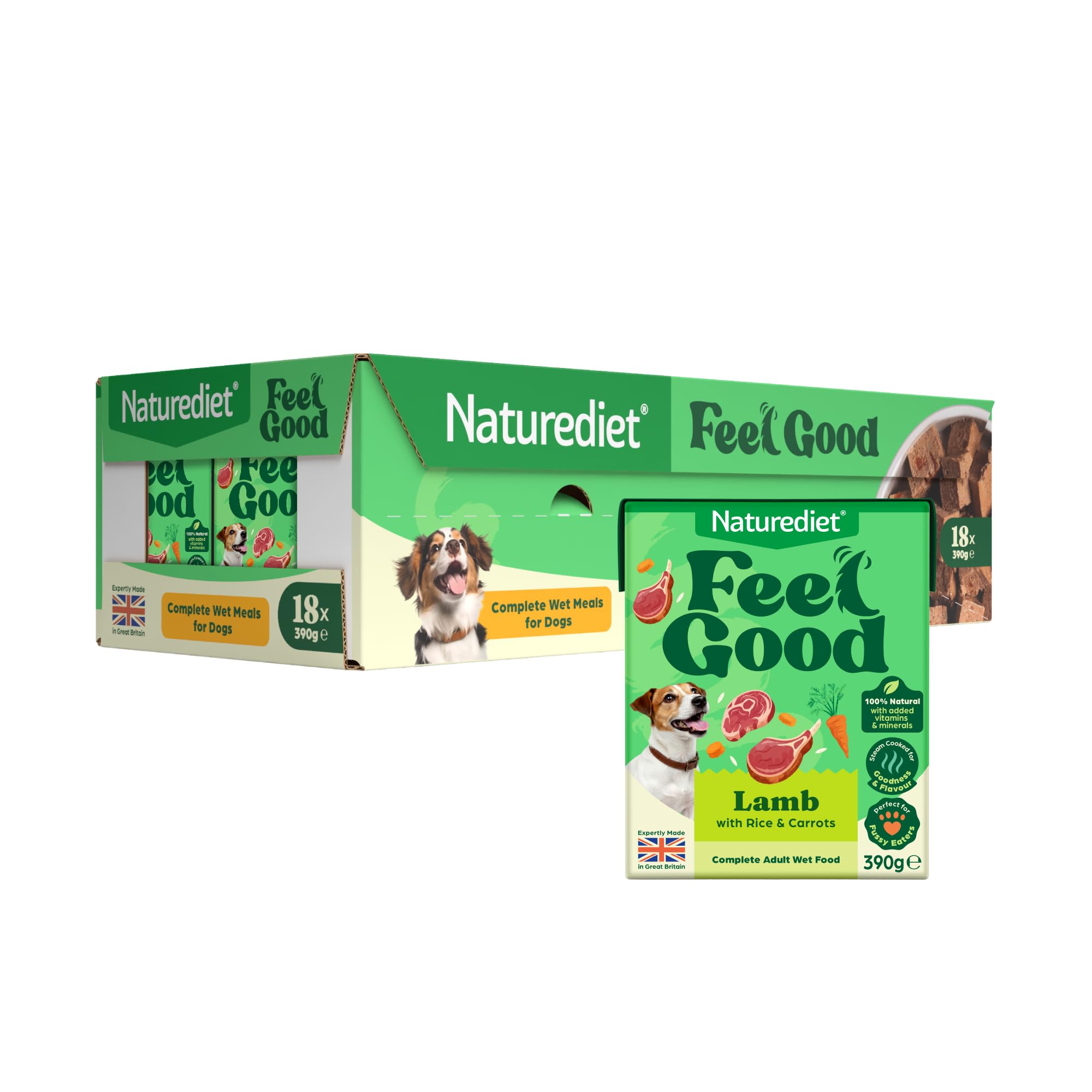 Naturediet Feel Good Lamb Complete Wet Food 390G X 18