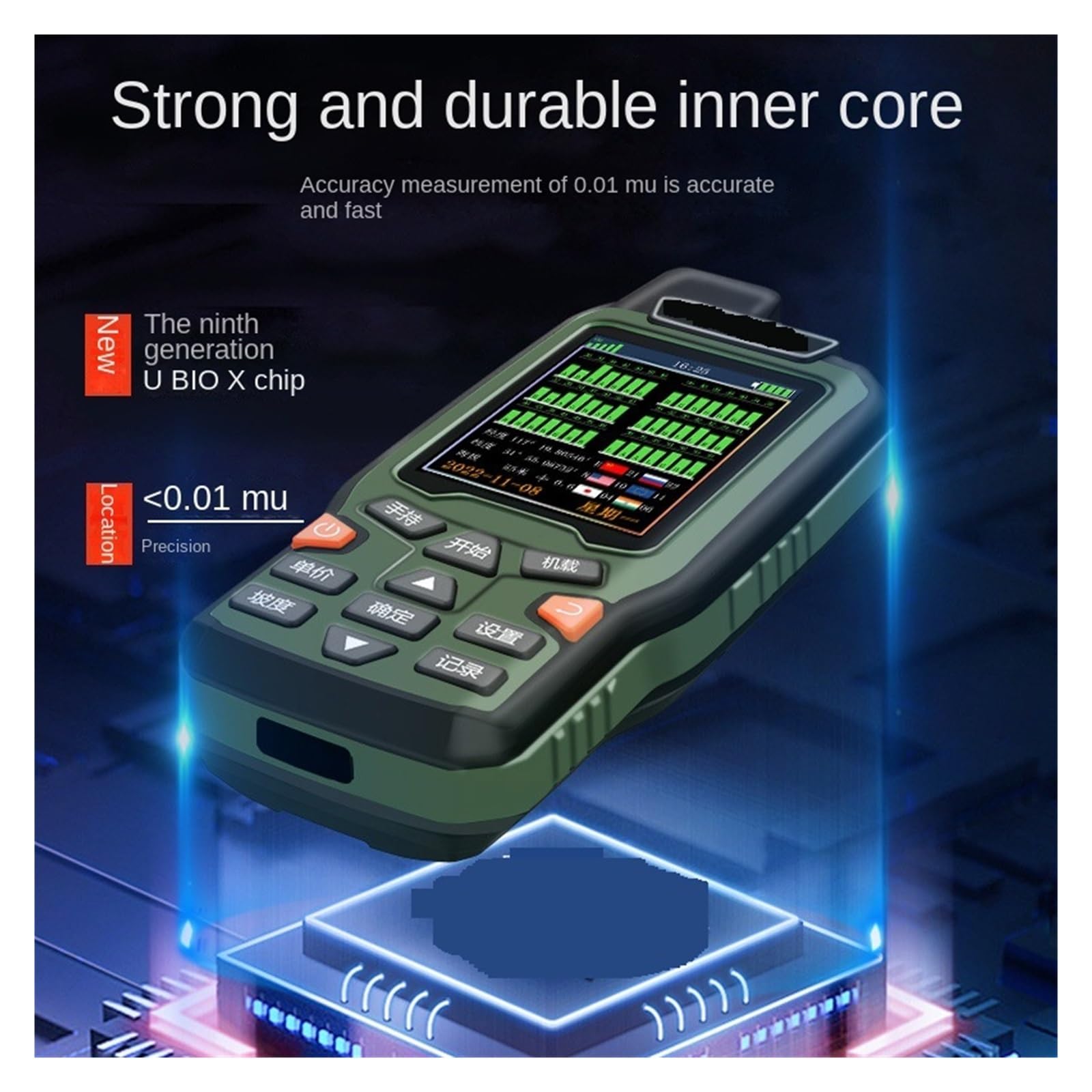 Navigatore GPS Portatile Da Esterno ZL-190 Mu Ad Alta Precisione A 6 Stelle Indicatore Di Posizione E Coordinate Misuratore Di Acri Dispositivo Land Mu