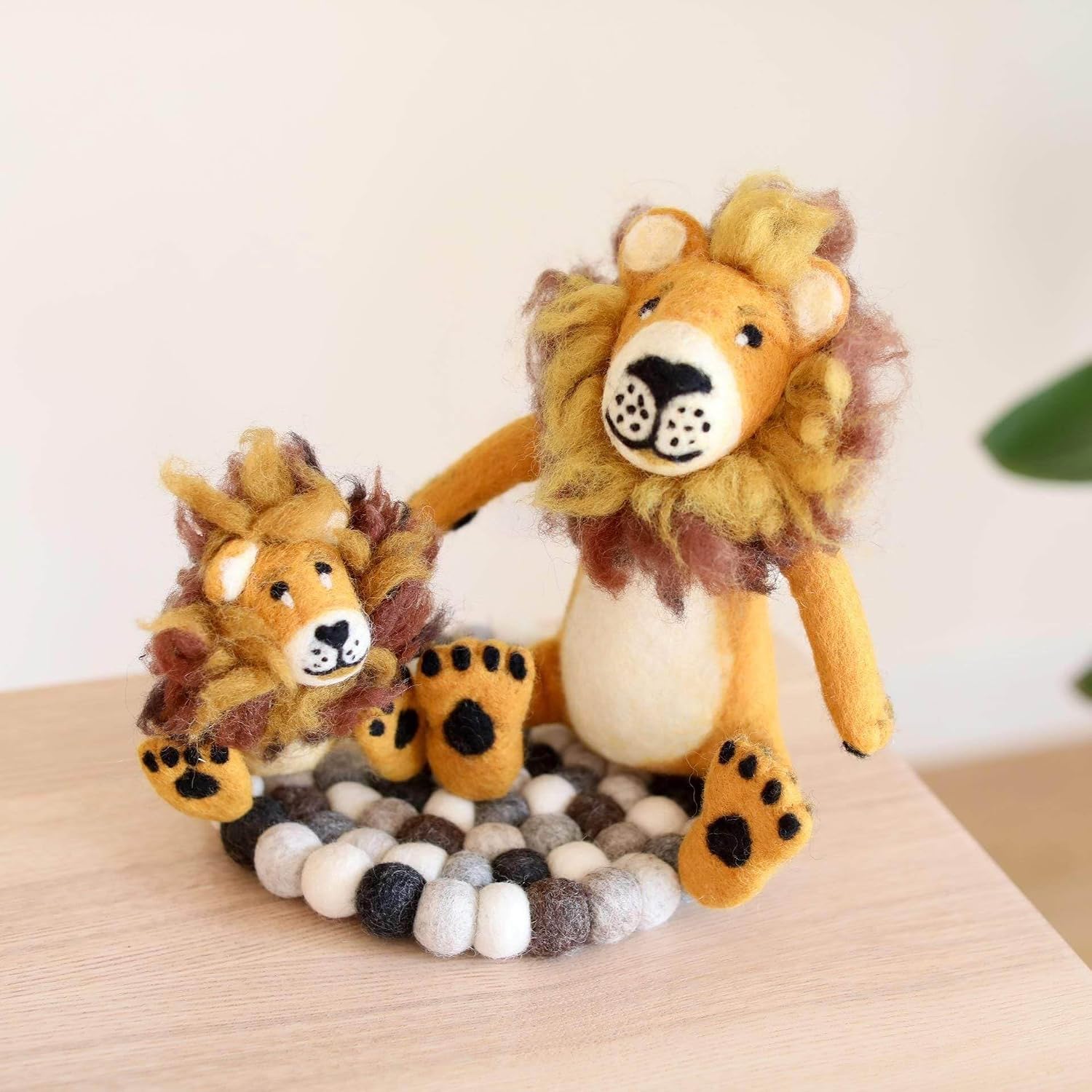 Ganapati Crafts Co. Felt Sitting Lion