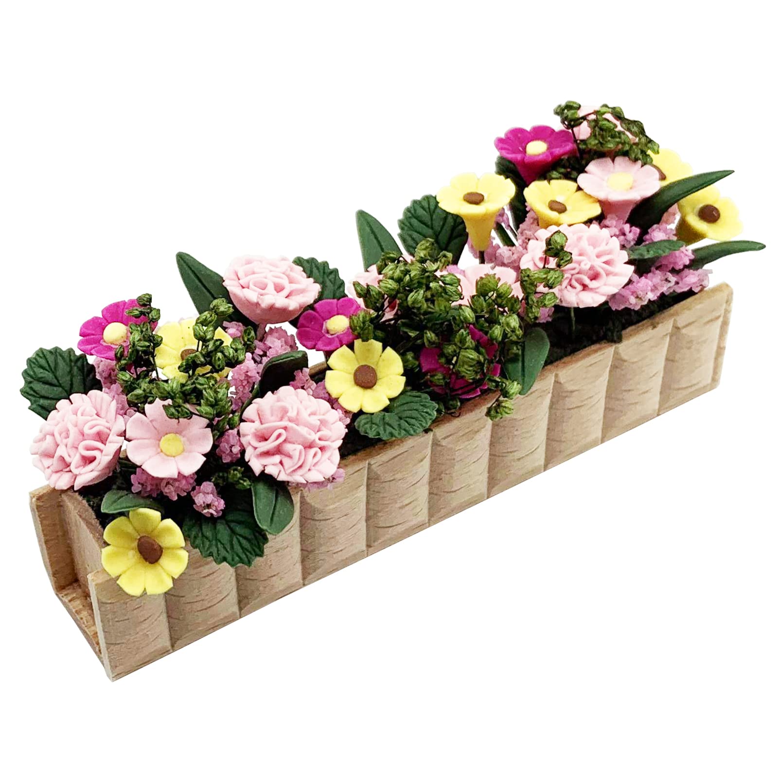 Miniature Potted Plant Flower Colorful 1:12 Mini Dollhouse Fairy Garden Bonsai Plant Clay Model Micro Landscape Decoration (B09VXX333K) Amazon Price History, Amazon Price Tracker