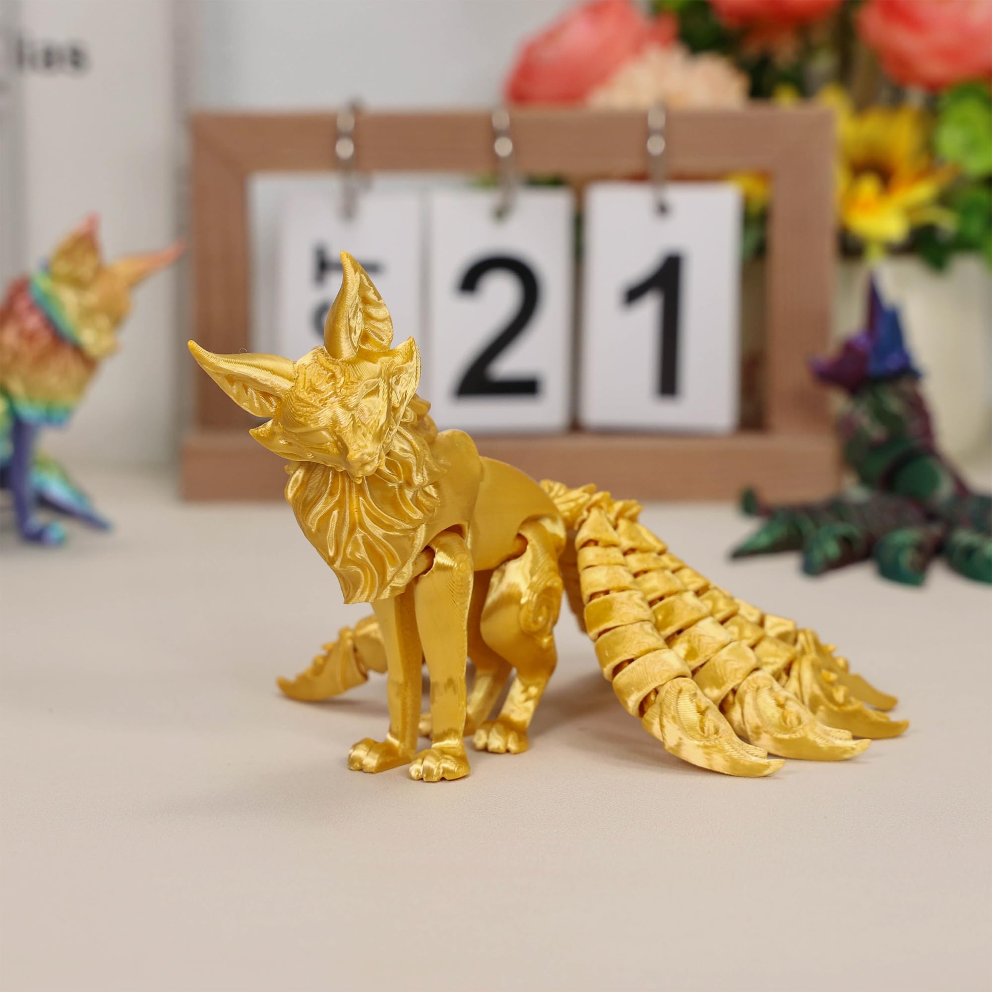 Amazon.com: 3D Printed Nine-Tailed Fox Articulated Figure