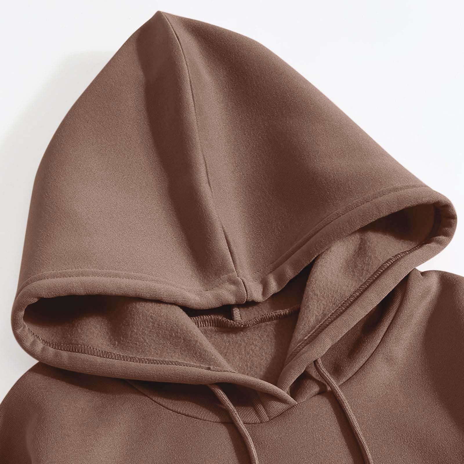 Genérico Sudaderas con Capucha para Hombre Sudaderas con Capucha para Hombre De Forro Polar Hombres Chaleco De Invierno Cuello Redondo Polar Confort Elaborado Y Cuello Redondo