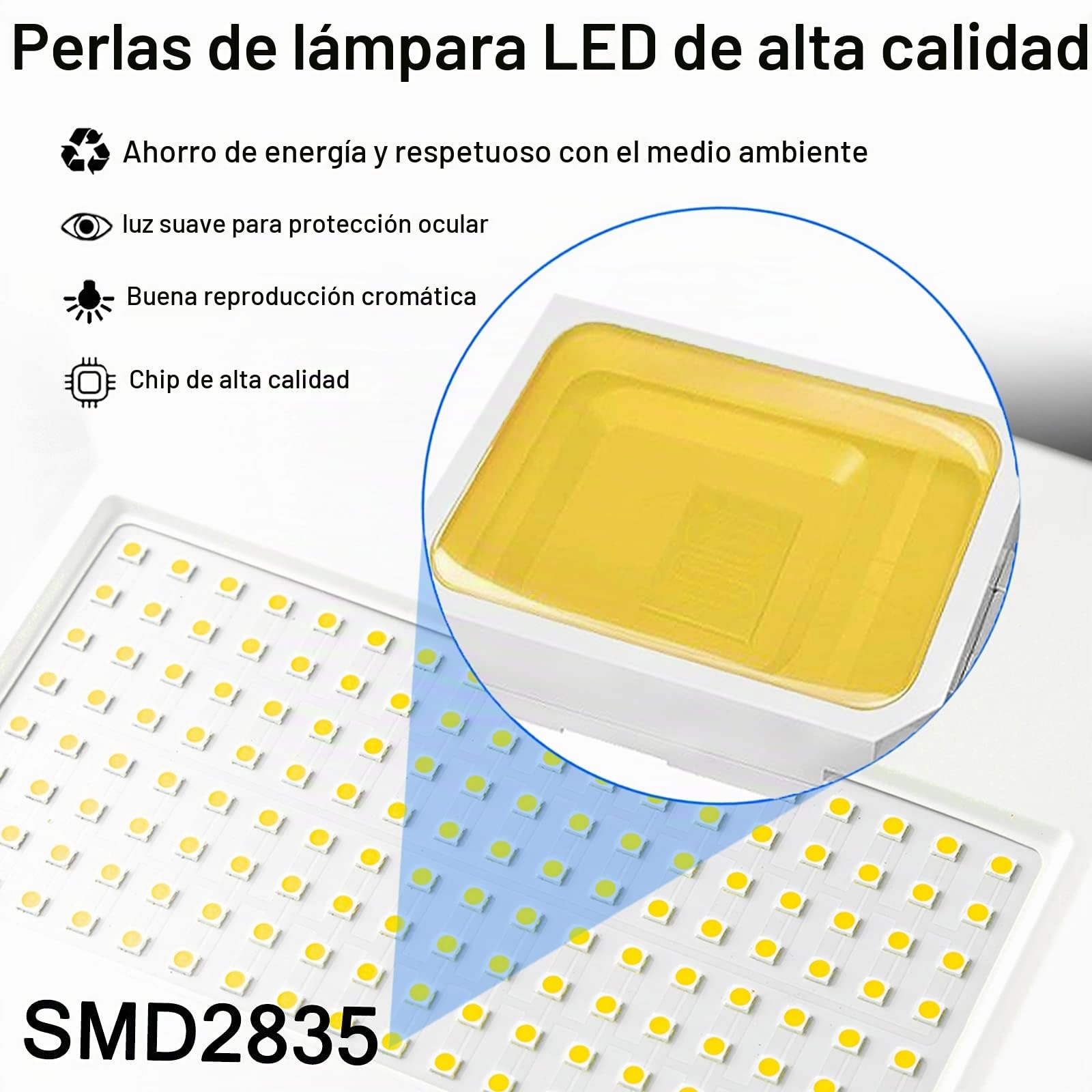 Froadp 2x200W Proyector Doble LED Con Trípode, Foco LED Portatil Luz de Trabajo, aluminio, con cable de 3 m y enchufe de la UE, Apto Para Interior y Exterior (Blanco Frio)