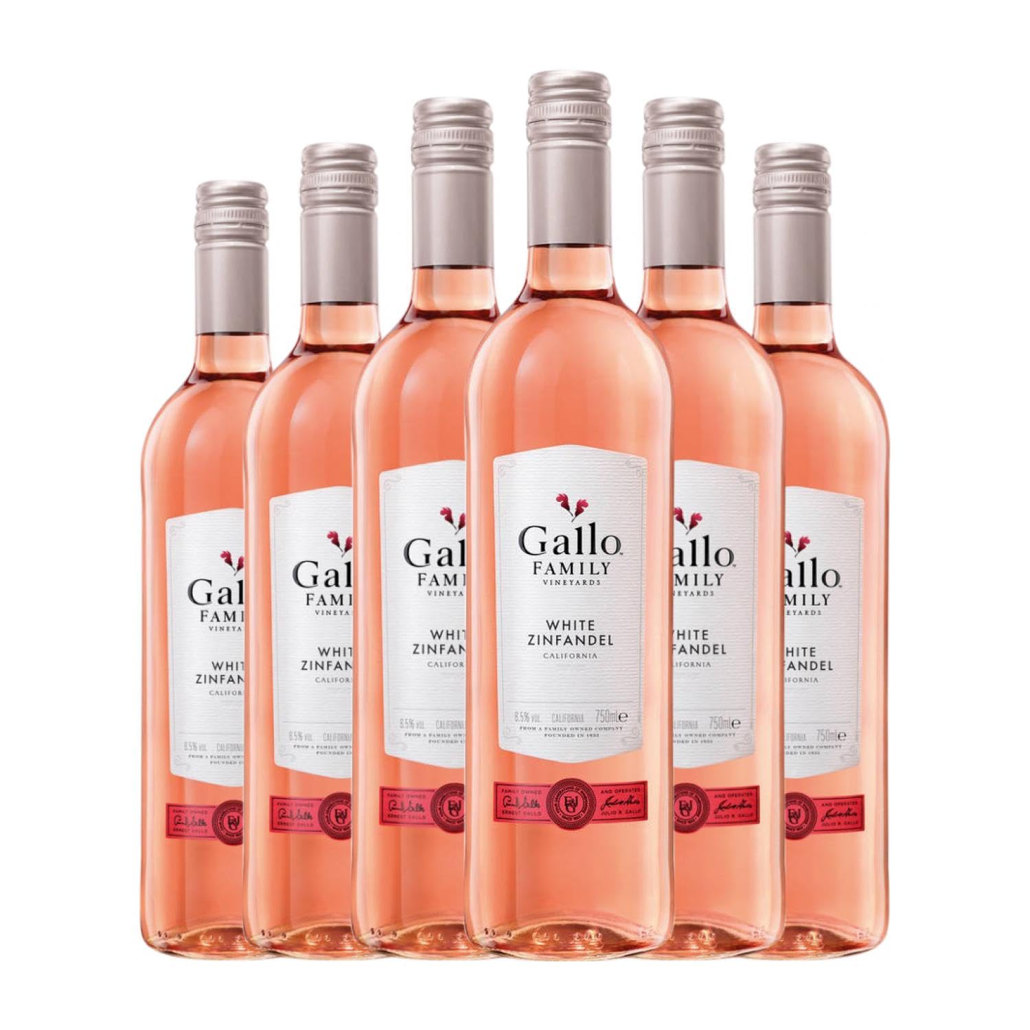 Gallo White Zinfandel California 75 cl Vino rosado (Caja de 6 Botellas de 75 cl)