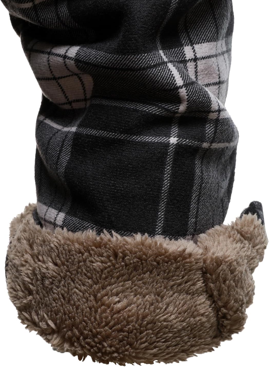 HOOD CREW Mens Winter Warm Fleece Jackets Sherpa Lined Plaid Flannel Shirt Jacket with Side Pockets - Image 2