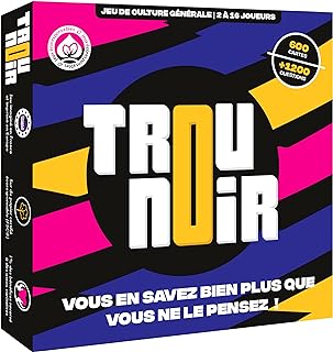 Trou Noir - Jeu de Societe - Jeu d'ambiance et de Stratégie - Quiz Culture Générale Entre Amis ou en Famille - Jeu de Société Adulte - 2 à 16 Joueurs - Jeu de Cartes dès 14 Ans