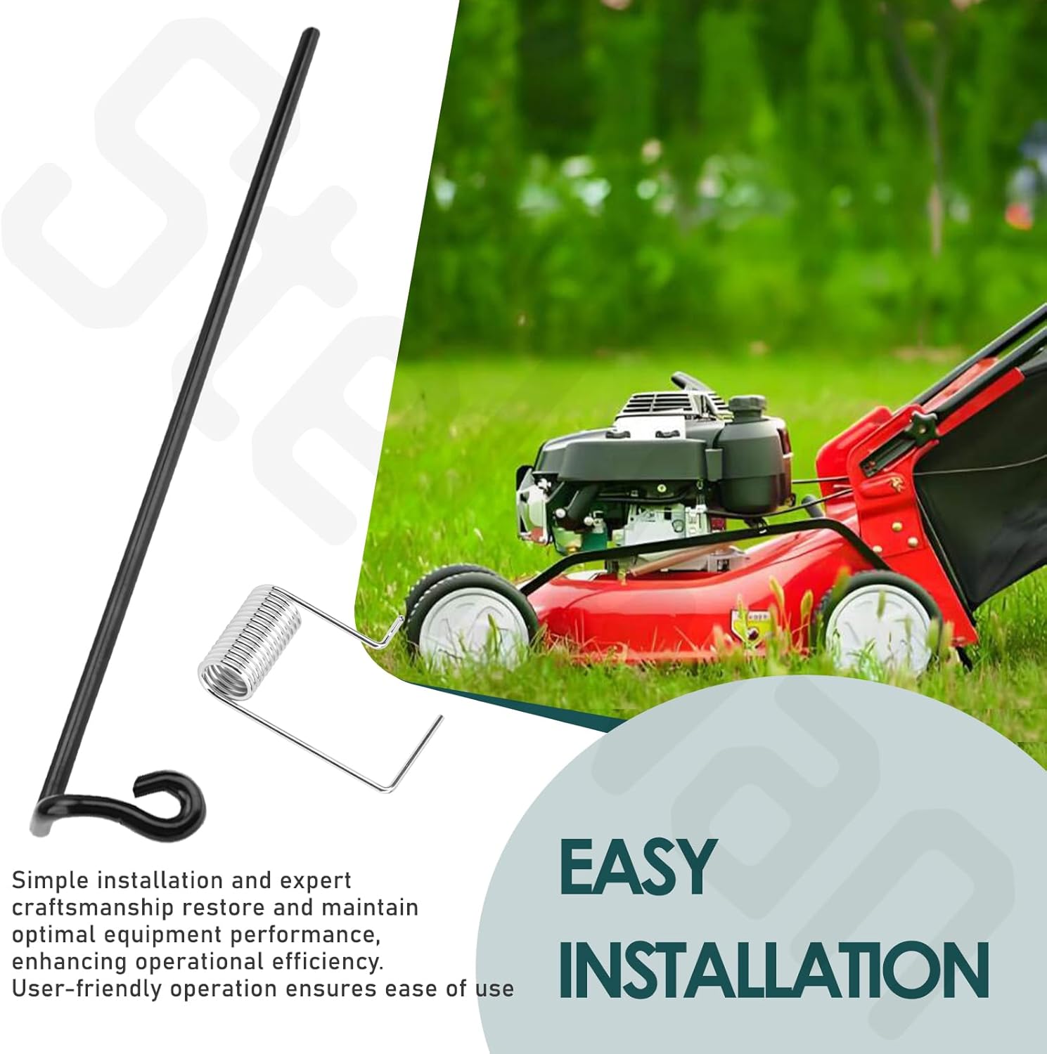 1705449SM Deflector & 1706709SM Rod with 1759750YP Spring Comparible with BS 2690713, ZTS7500, 1692037, 1691889, R2MidW07846