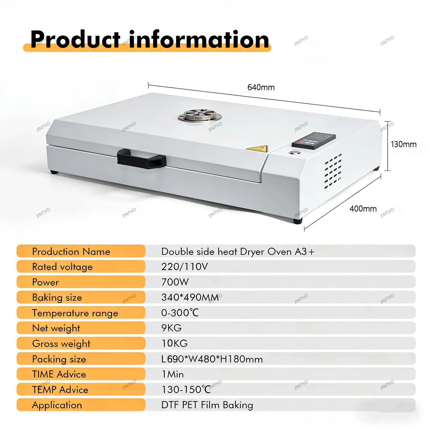 Horno Secador DTF con Tecnología De Calentamiento Uniforme, Control Preciso De Tiempo Y Temperatura, Horno DTF Plana para Impresión por Transferencia Térmica