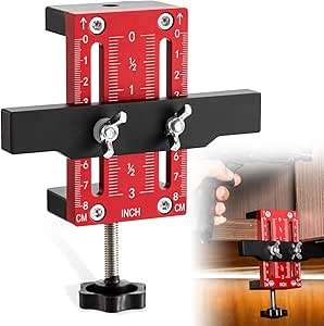 Cabinet Door Mounting Jig - Hinge Installation Tool For Base Cabinets With 1-9/16" Clamp