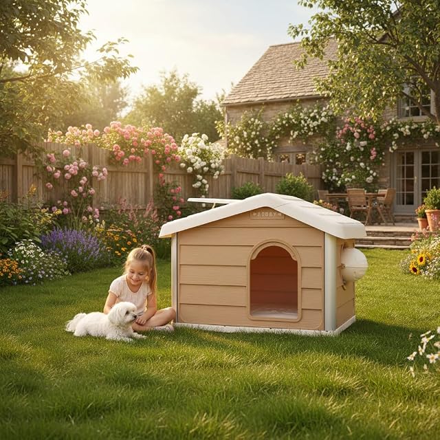 Foto 2 de 7 de LOBOO Caseta Perro Gato Exterior Modular Smartkave Alaska, Beige