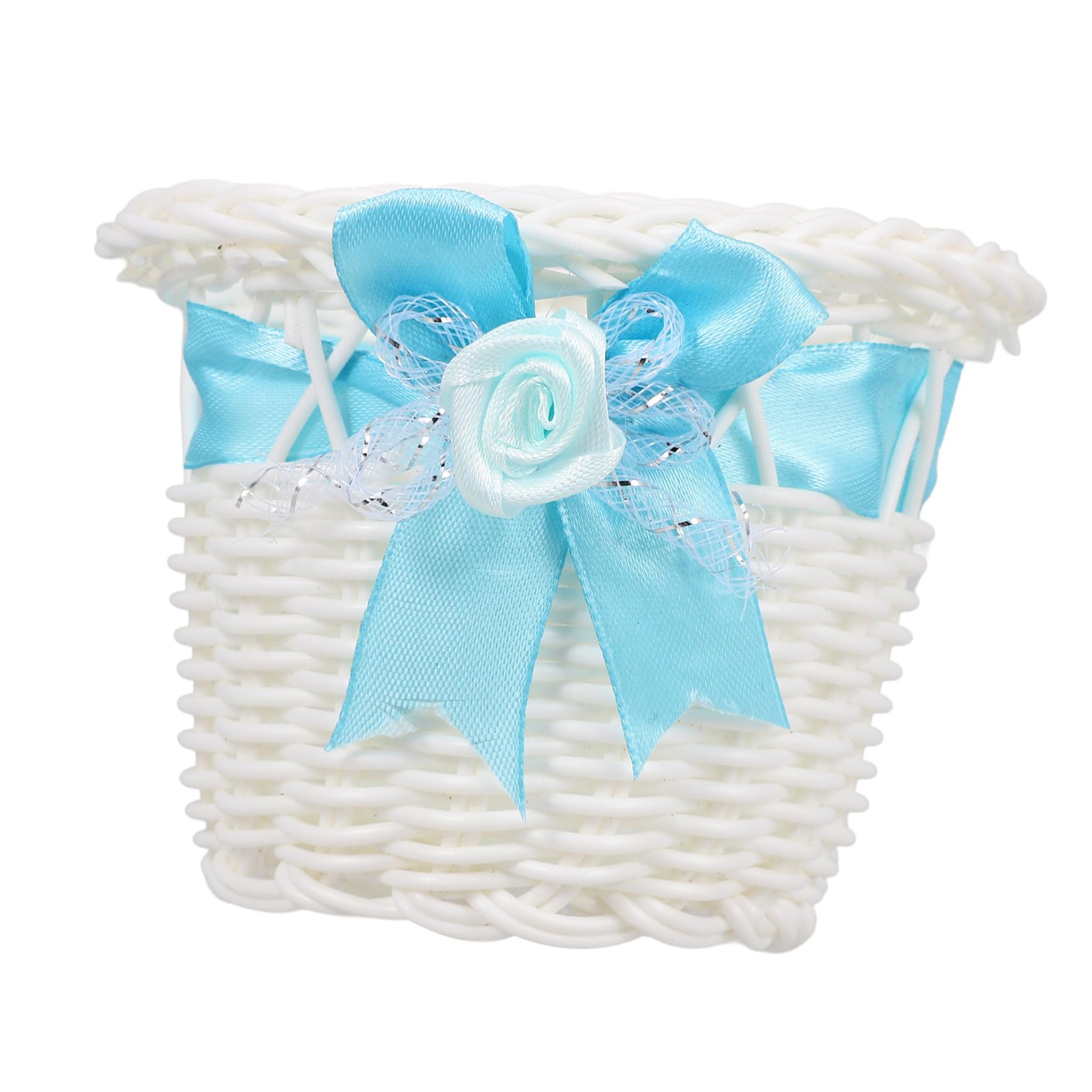 Panier en rotin imitation à finition soignée pour rangement durable