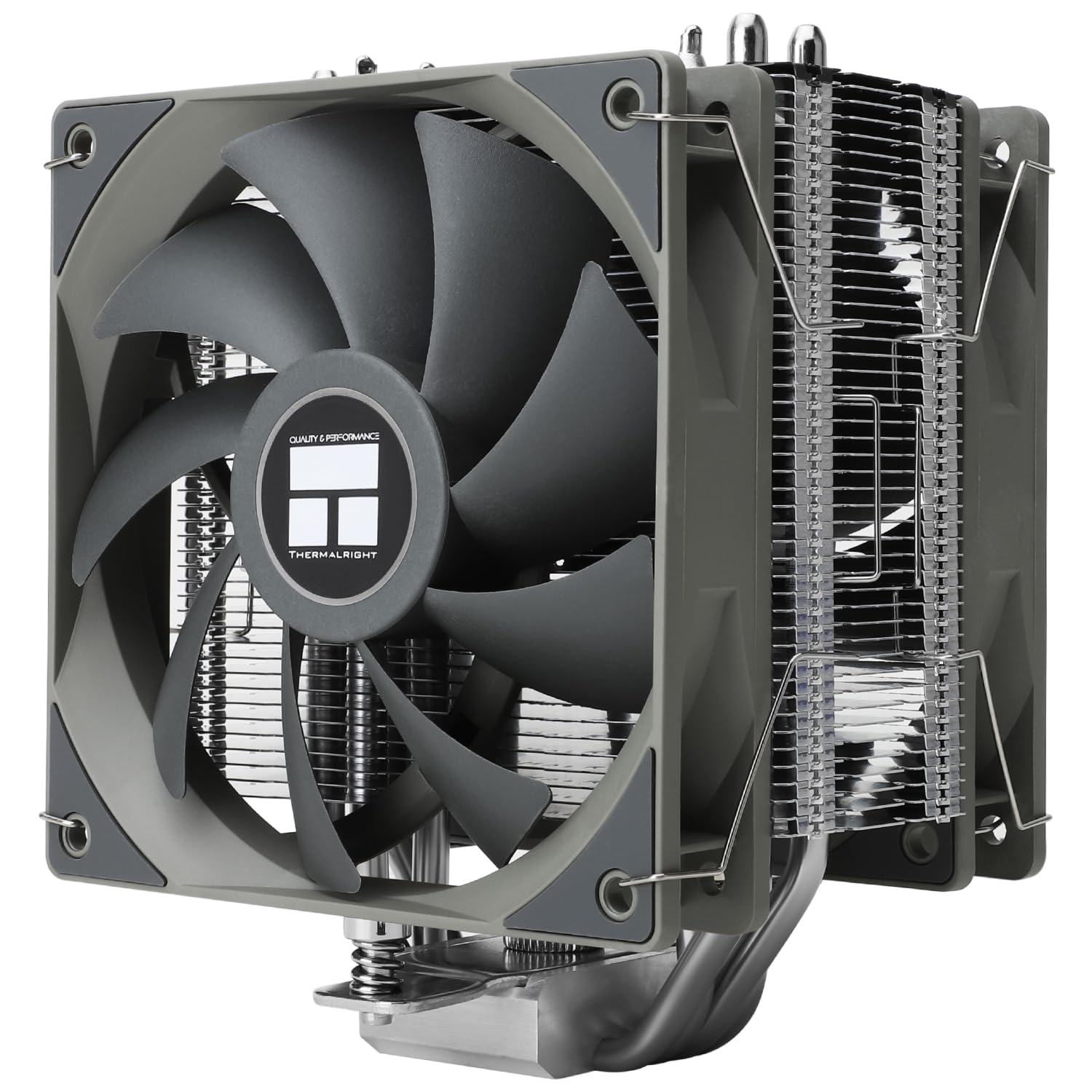 Thermalright Assassin Spirit 120 V2 Plus Refroidisseur d'air pour processeur, 4 caloducs, double PWM Quiet Fan pour AMD AM4 AM5/Intel 1700/1150/1151/1200(AS120 V2 Plus)