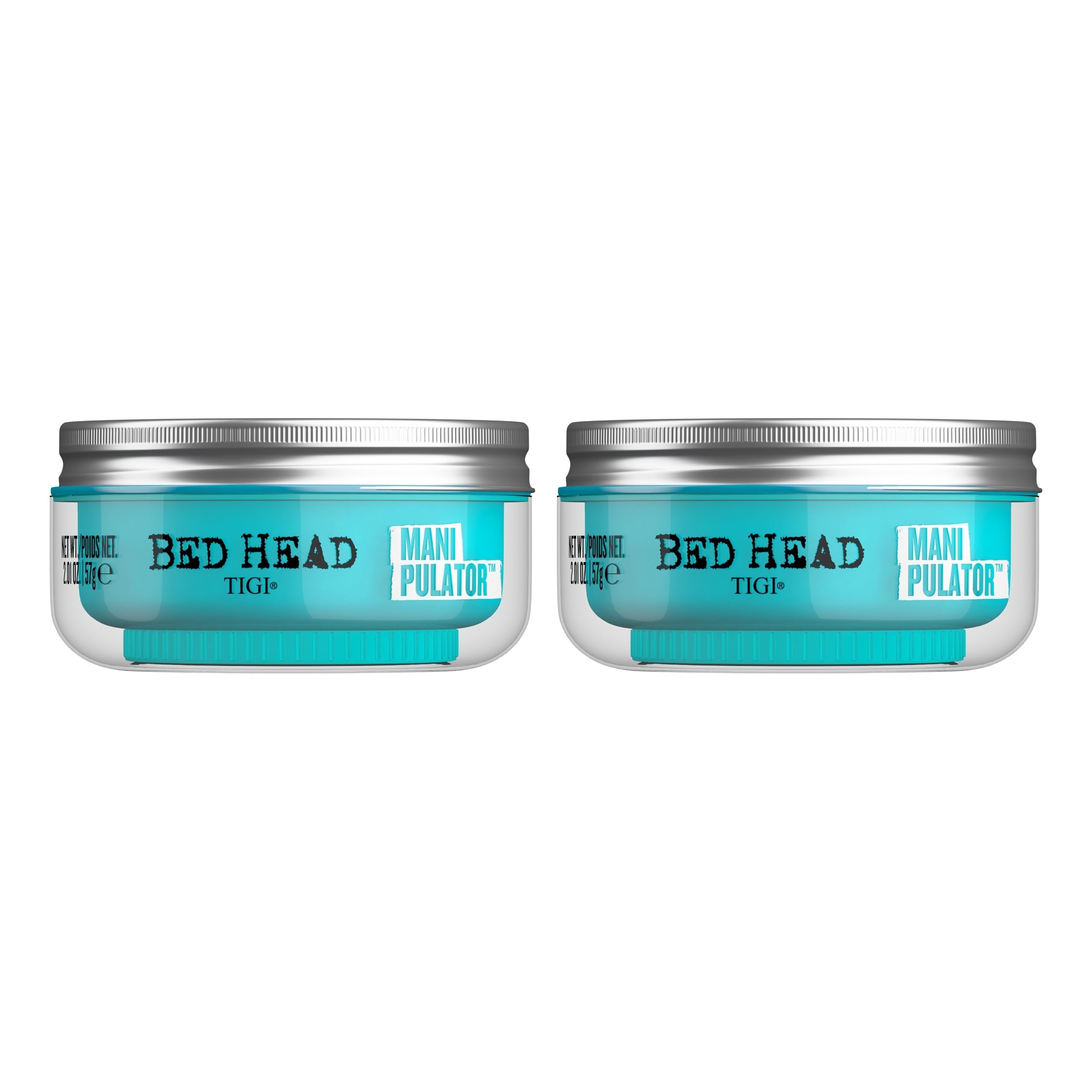 TIGI Bed Head Manipulator Texturizing Putty - Premium Hair Putty for Men & Women - Incredible Texture & Style - For Styling Short to Medium Hair - Finish on Wet or Dry Hair, 2 Pack