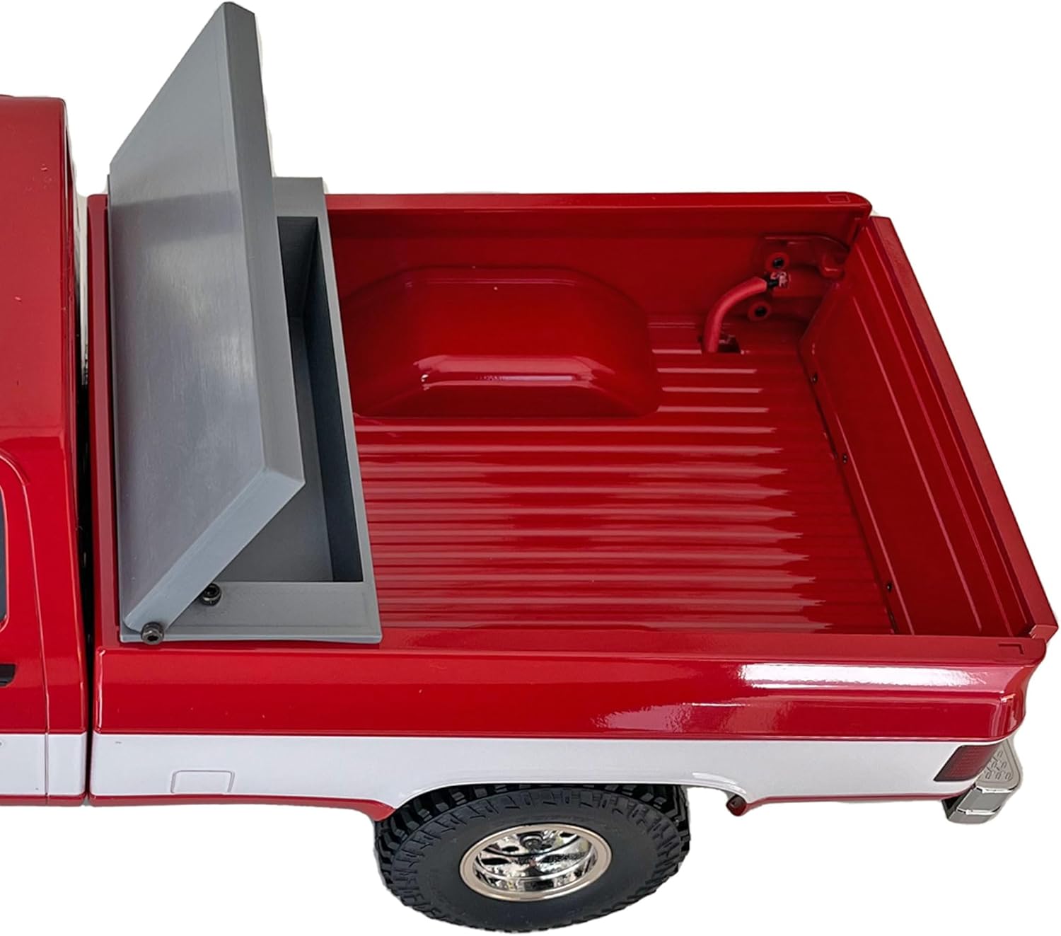 Toolbox Spare Battery Box Truck Bed Upgrade Parts for FCX18 K10 / EAZYRC Glacier RC Crawler（No Vehicles Included）