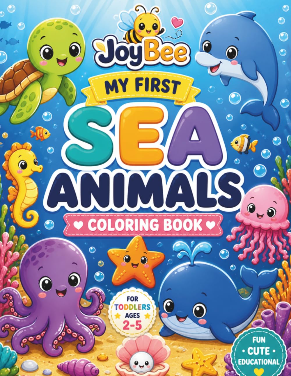 Sea Animals: Coloring Book (JoyBee – Little Explorers)