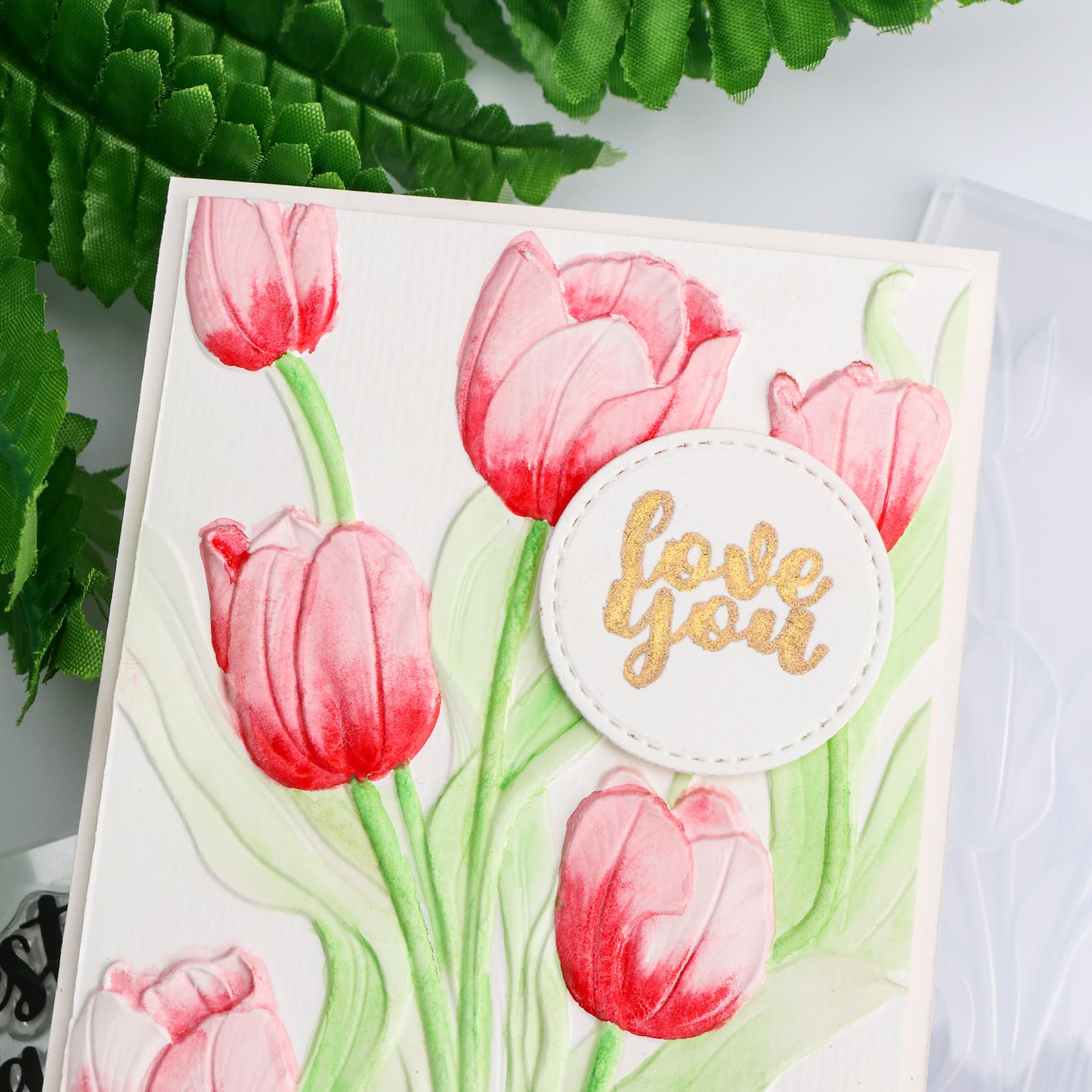 OTCRAFT 3D Embossing Folders Geometrisch - Plastic Reliëfsjabloon Voor Kaarten Maken & Scrapbooking