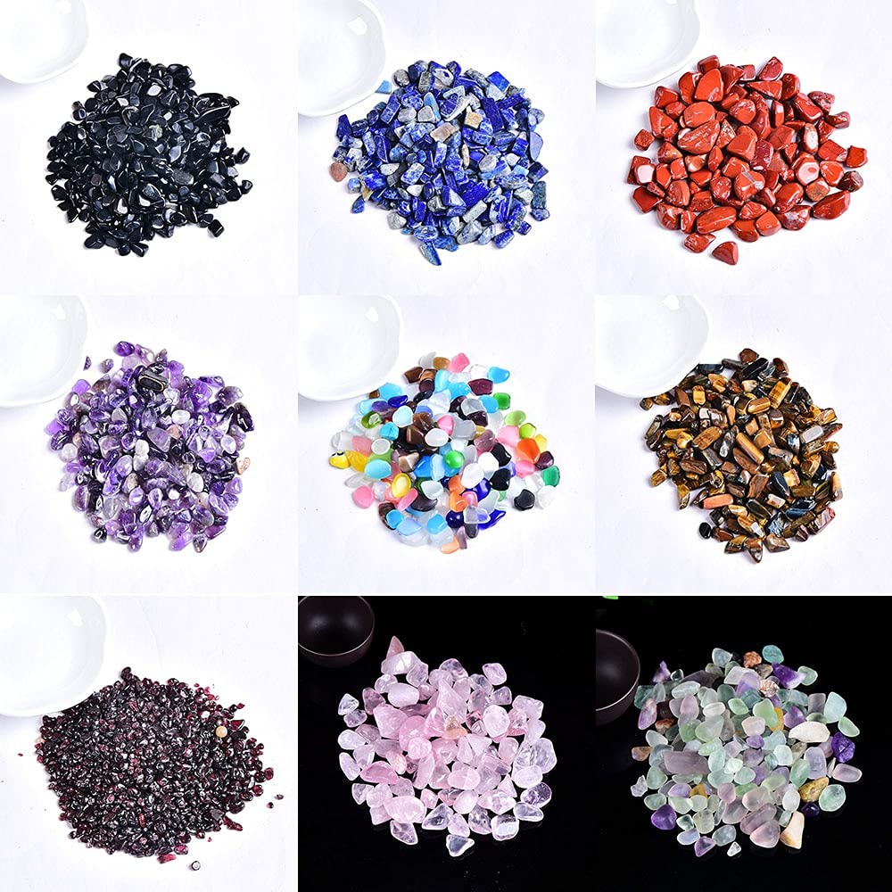 50g 100g Naturel Cristal Gravier Spécimen Rose Quartz Améthyste Convient for Vase Aquarium Jardins et Fontaines Collecte à Domicile (Color : Tigers Eye, Size : 100g)