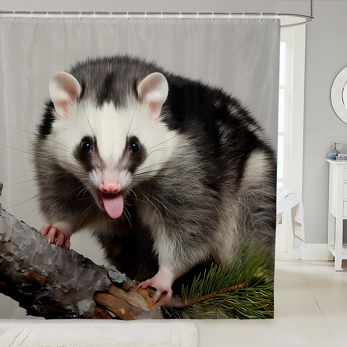 Amazon.com: Feelyou Opossum Shower Curtain 72x72 Inch Possum Bath