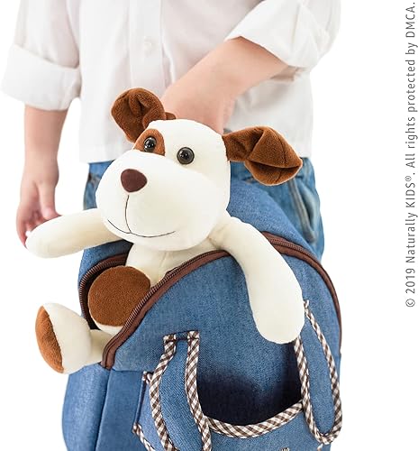 Miniatura 4 de Naturally KIDS Mochila pequeña con juguete de peluche de perro de peluche Mochila para niños pequeños para niños Juguetes para niños de 3 años