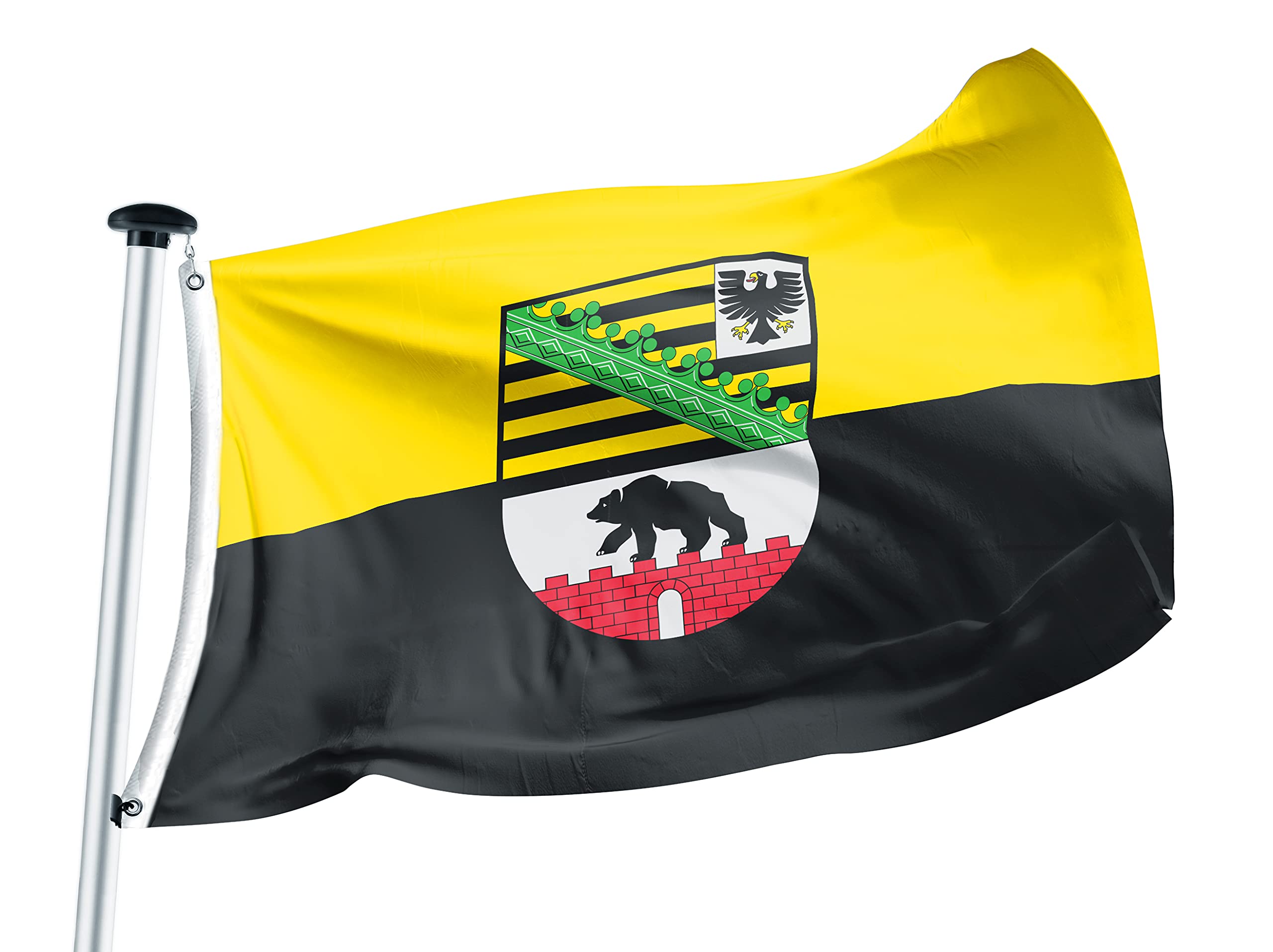 XXL Bandiera Bandiera Germania della Sassonia-Anhalt 150 x 250 cm