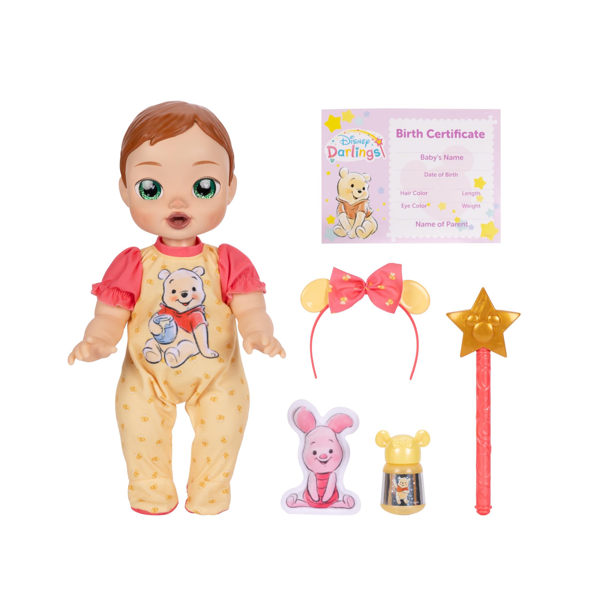 Disney Deluxe Feature Doll: Puchatek Auburn Hair, zielone oczy