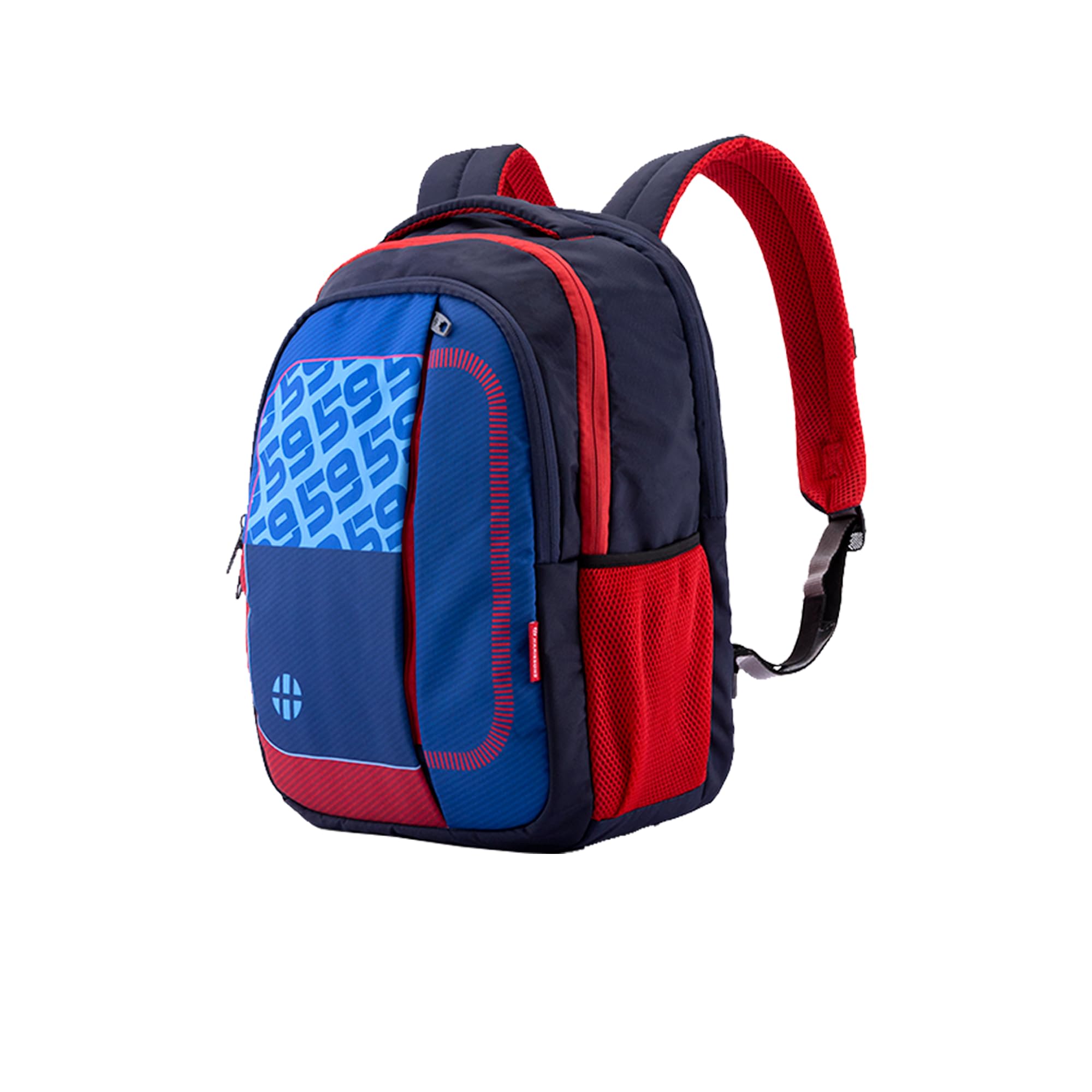 harissons Bags Slant 38L Polyester Casual Laptop Backpack for Men and Women, Office Backpack (Navy red)-picture-19