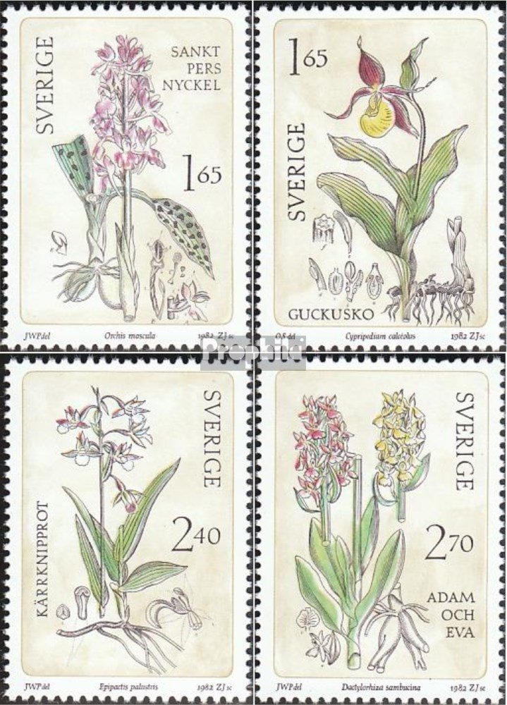 Prophila Collection Suède 717-720 (complète.Edition.) Neuf Avec Gomme Originale ** MNH 1971 Pierre D'art (Timbres Pour Les Collectionneurs) Culture