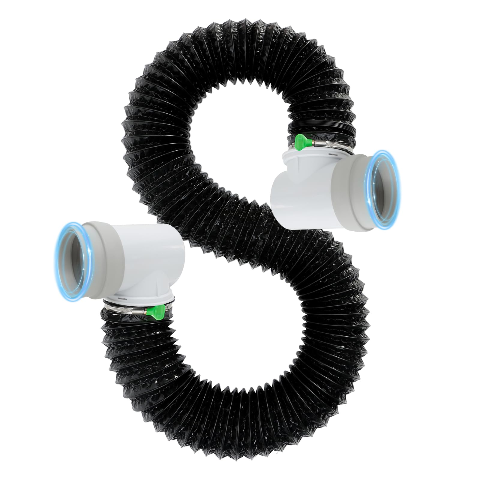 Nxpceay dryer vent hose with rubber interface