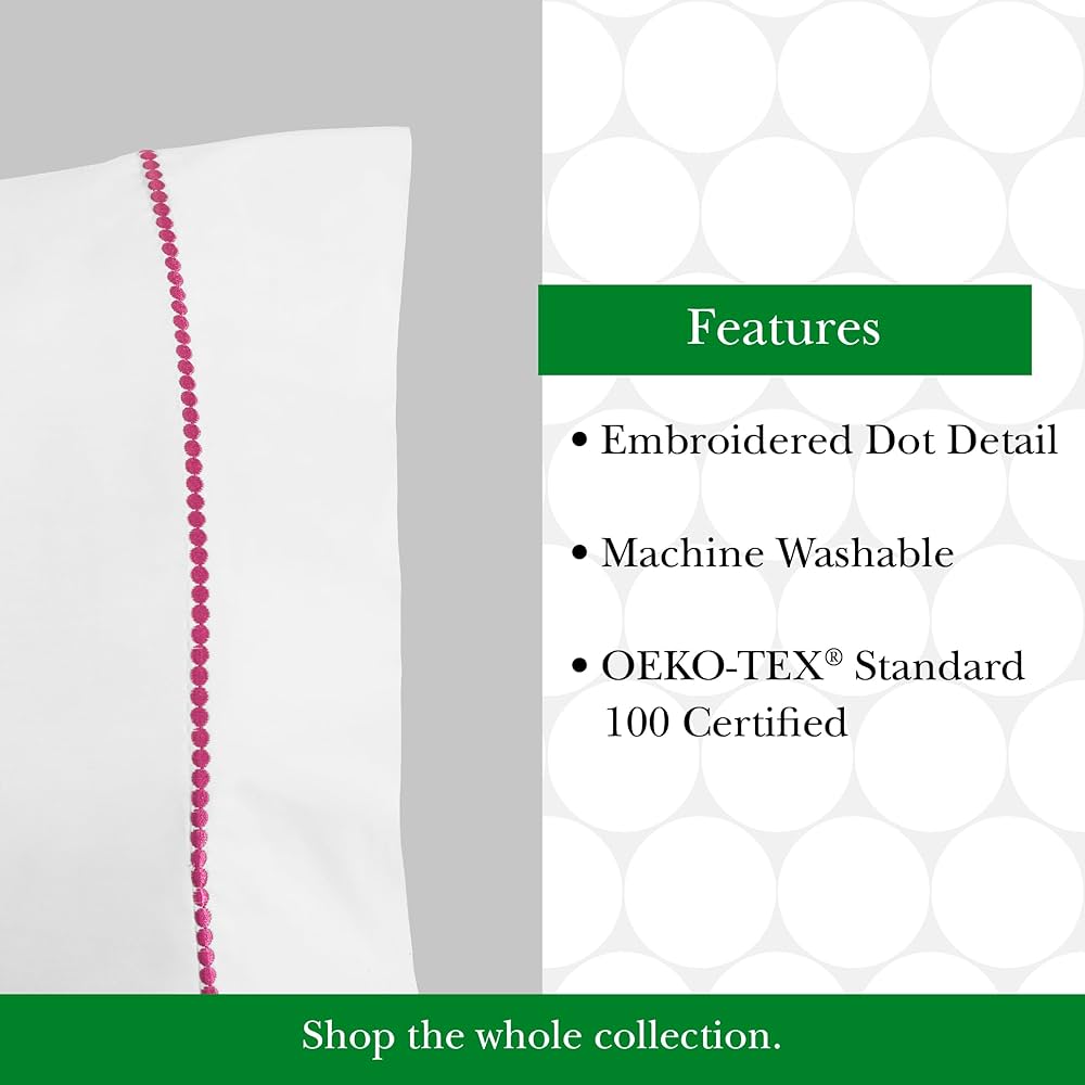 Amazon.com: kate spade new york Dot Queen Sheet Set, 300