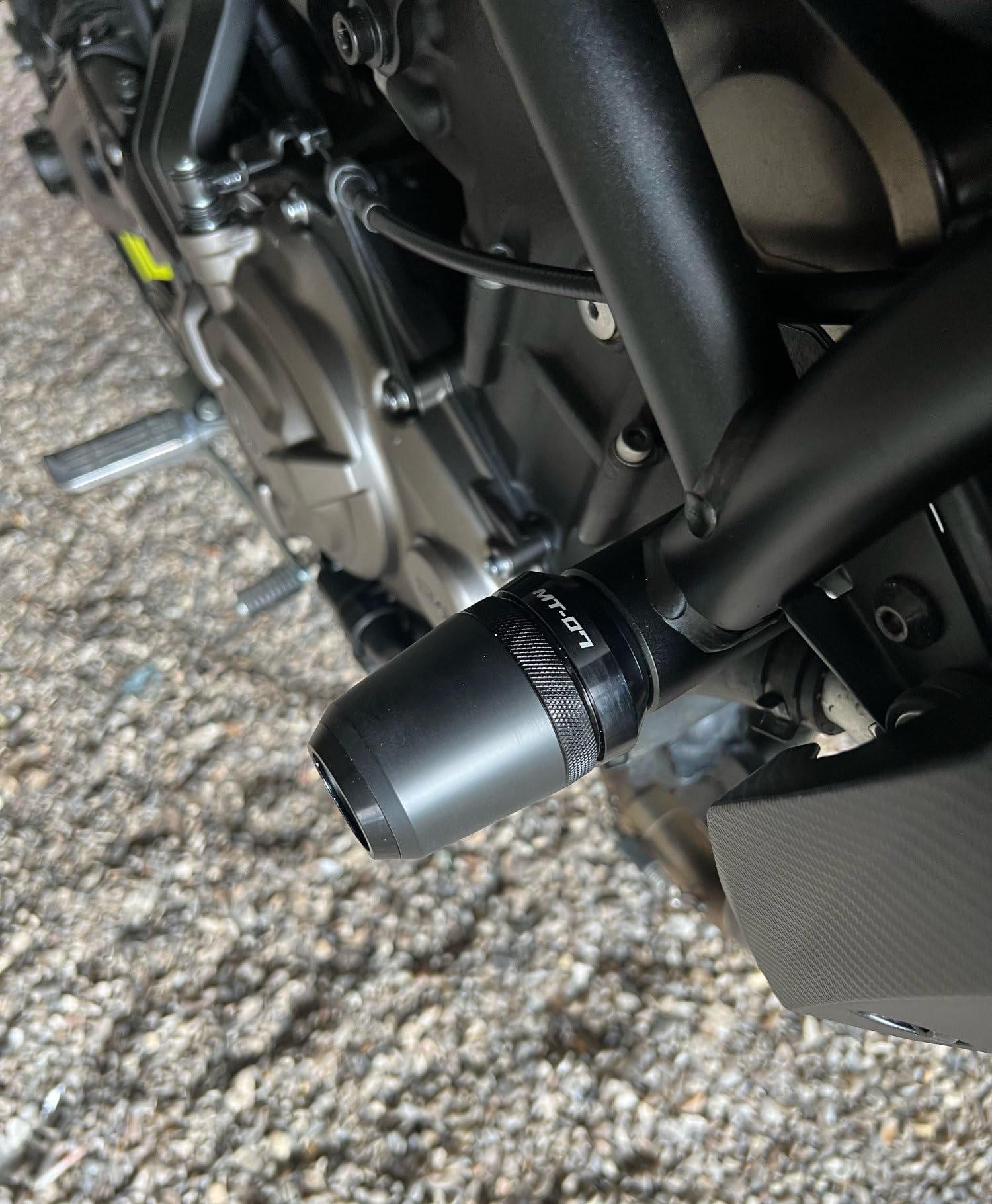 Motorrad Sturzschutz Sturzpads für Yamaha TRACER 700 GT 700GT 2014–2020 | Motorrad Sturzschutz Sturzpads für TRACER 700GT TRACER700GT 2014–2020 Rahmen Schieber Protektoren Crash Pad (schwarz)