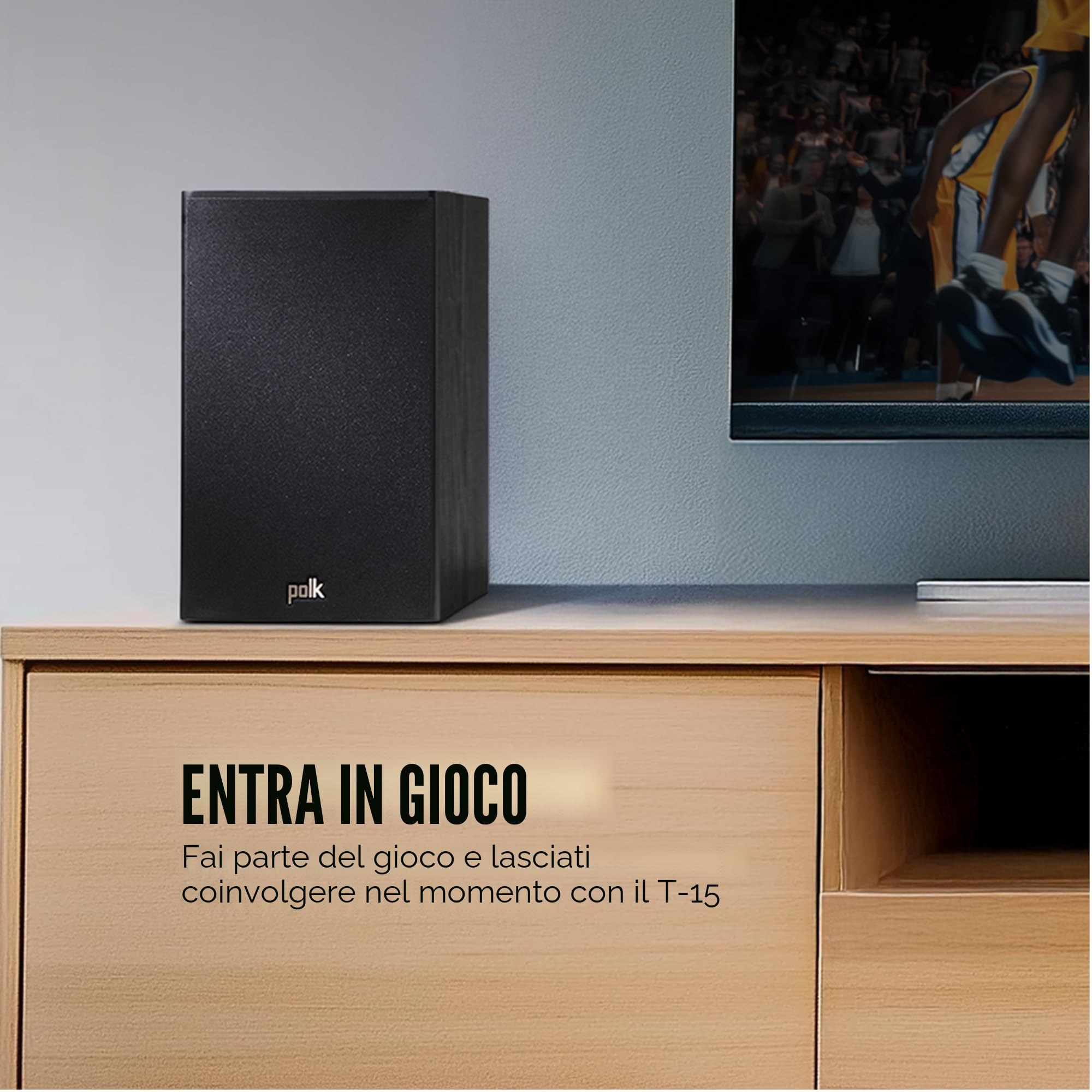 Polk Audio 19040 Diffusore Bookshelf a 2 Vie, Nero
