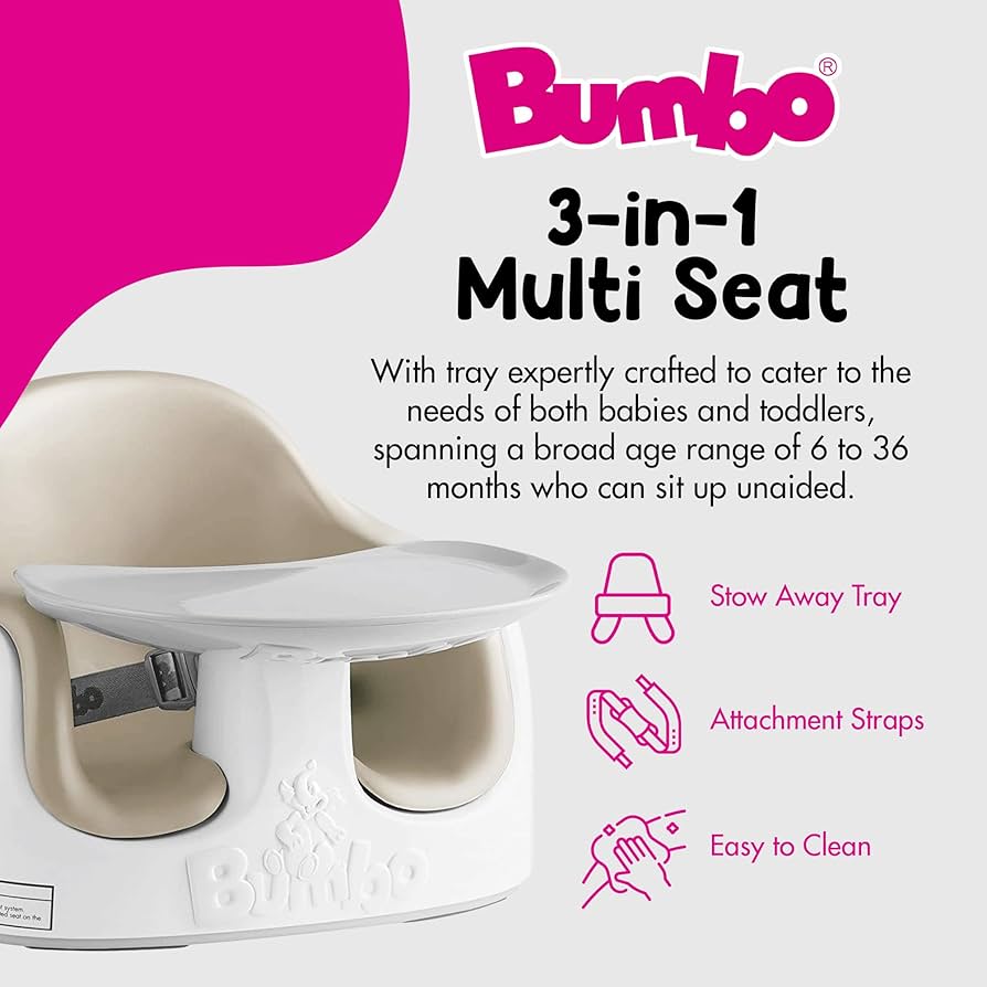 Bumbo Floor Tray PU EVA Rubber Foam Baby Converts Into Booster