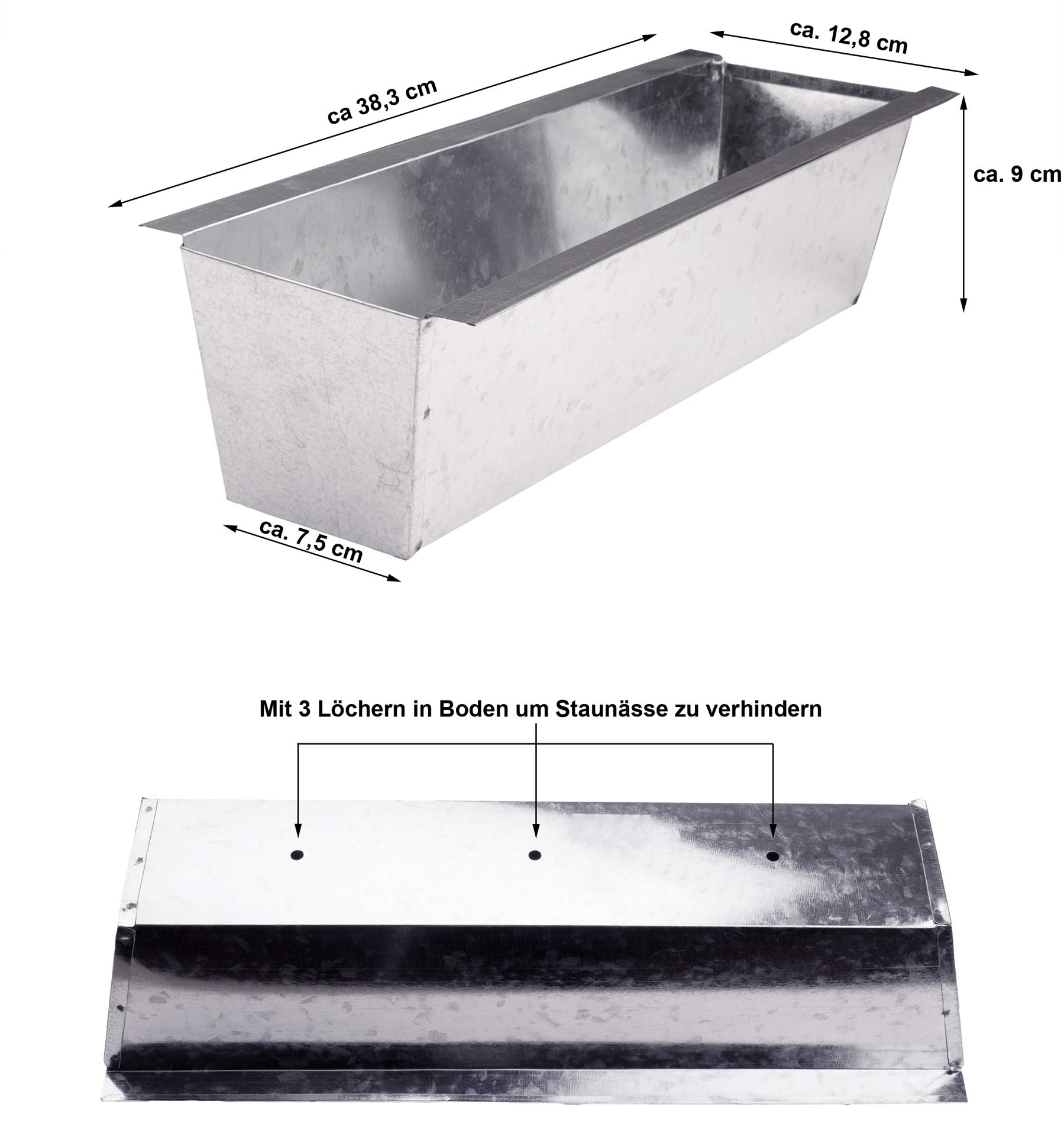 2 inserti per fioriere per vasi grandi, inserto rotondo in plastica da