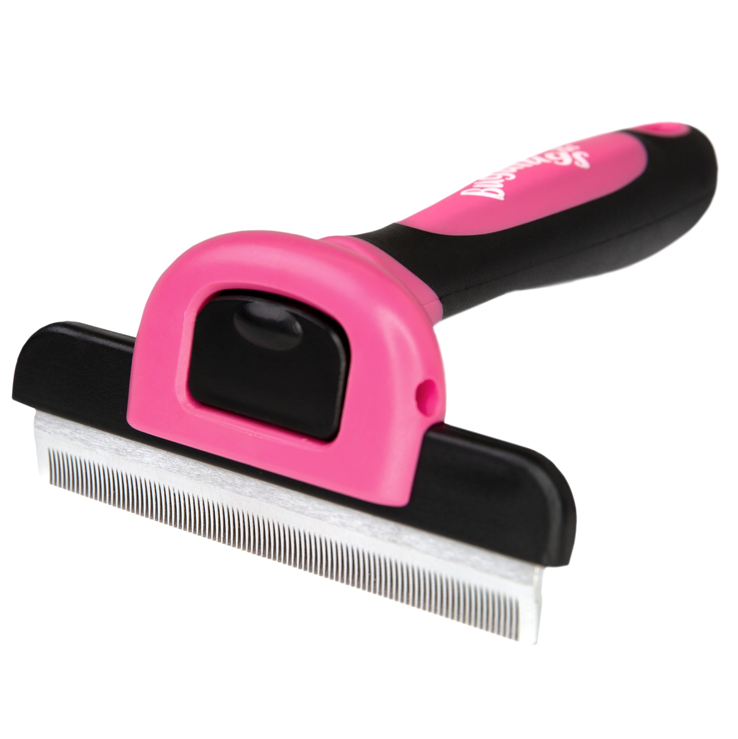 BUGALUGSDeshedding brush for dogs, cats, horses & pets. Professional pet comb dog brushes for grooming for short to long hair undercoat rake dog brush. Great Cat brush dog comb that reduces shedding