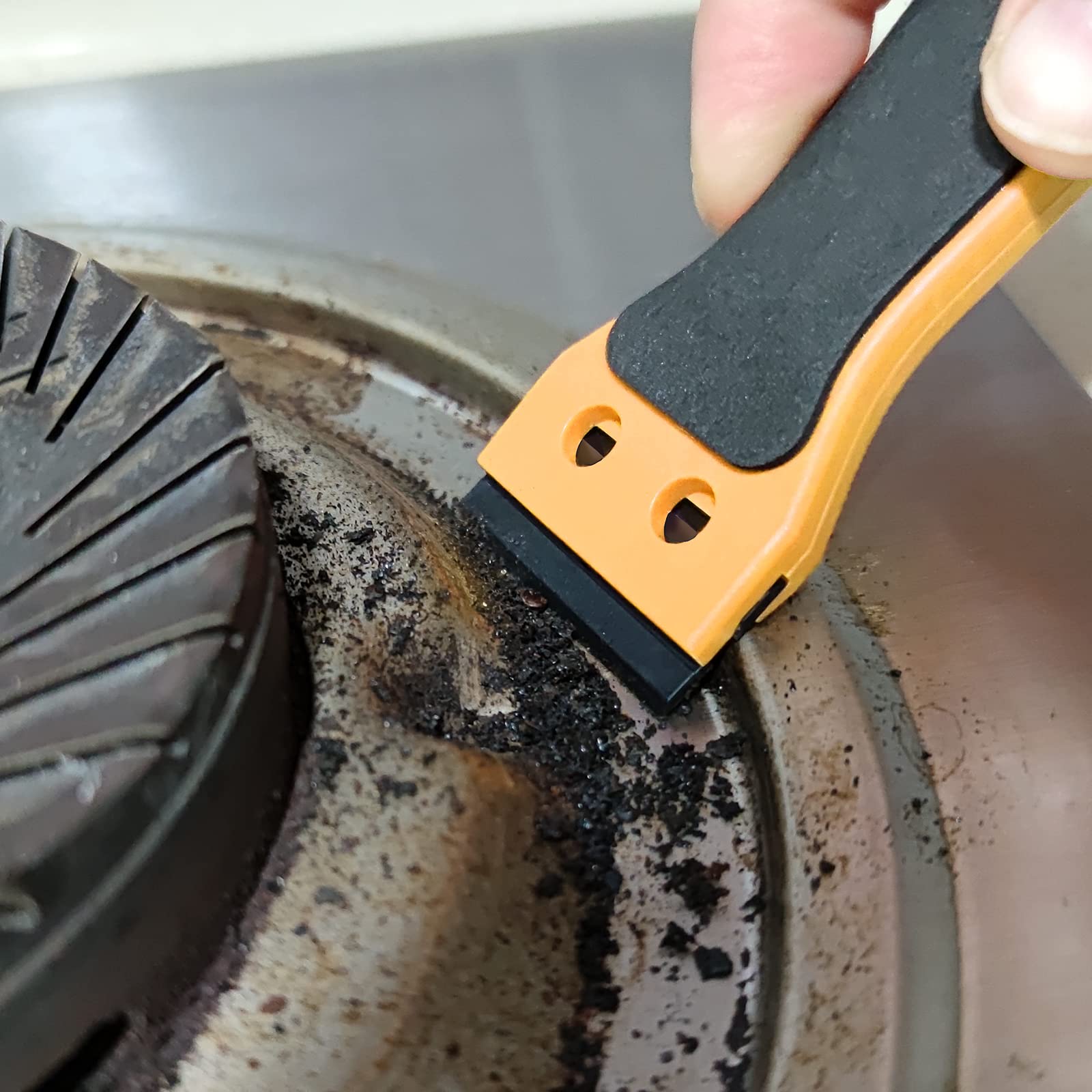 Ehdis Lot De 2 Grattoirs De Rasoir En Plastique De 15,2 Cm De Long Avec 100 Lames De Rasoir à Double Tranchant Pour Fenêtre, Autocollant, étiquette, Colle, Dissolvant De Peinture (gris