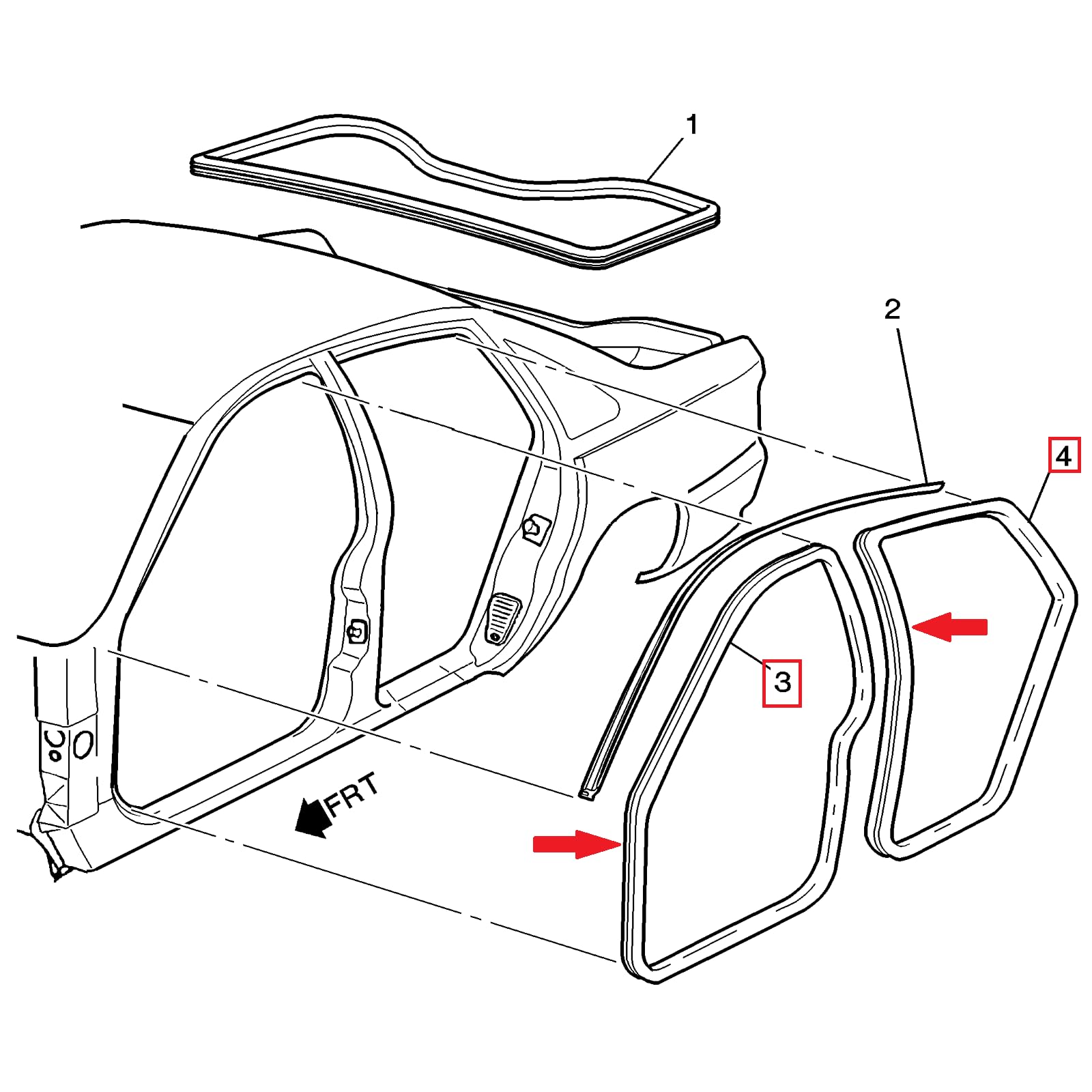 Cadillac DeVille Parts | Weatherstrip | Door Seals | Door