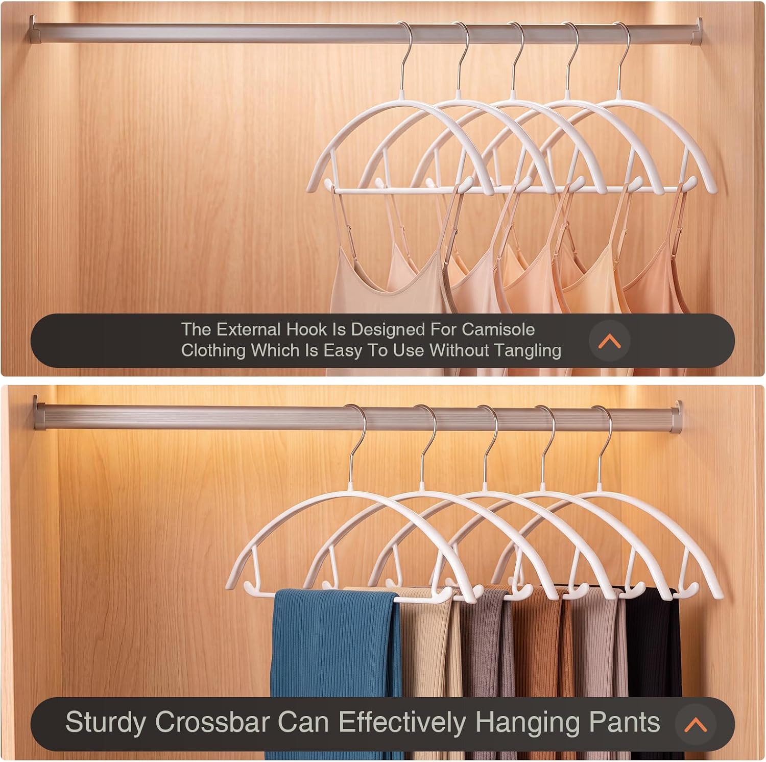 Sweater Hangers 20 Pack Non Slip Hangers PVC Coating,16.5" Metal Hangers
