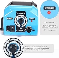 Vista 2 de YIHUA Kit de estación de soldador 936A II, 65 W con luz de trabajo inteligente. Fácil de ajustar de 392 ℉ ~ 896 ℉. Con mango de hierro enchufable