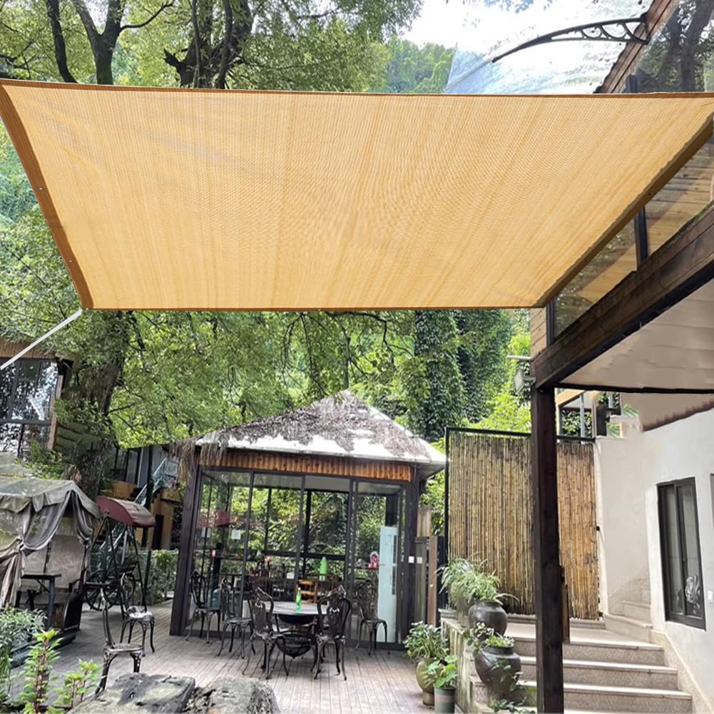 Toile d'ombrage avec œillets pour terrasse et jardin