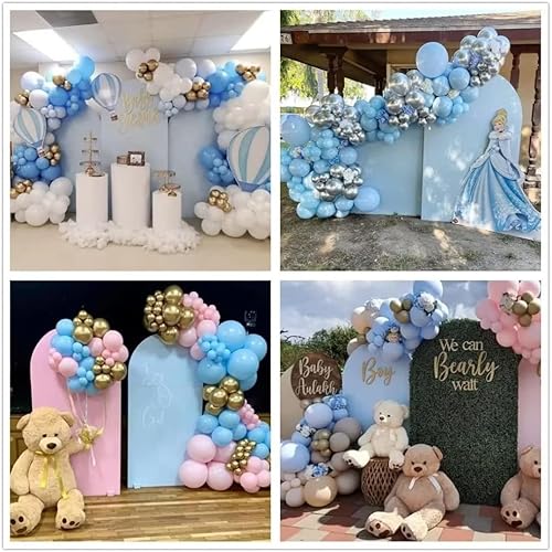 Miniatura 6 de FiVan Telón de fondo arqueado para cumpleaños, boda, banquete, novia, baby shower, decoración de fiesta, arco de pared, cubierta de tela elástica,