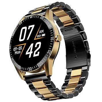 Fire-Boltt Talk Bluetooth Calling Smartwatch, 1.39" TFT Display with Dual Button, Hands On Voice Assistance, 120 Sports Modes, in Built Mic & Speaker (Talk, Black Dual) - image, photos